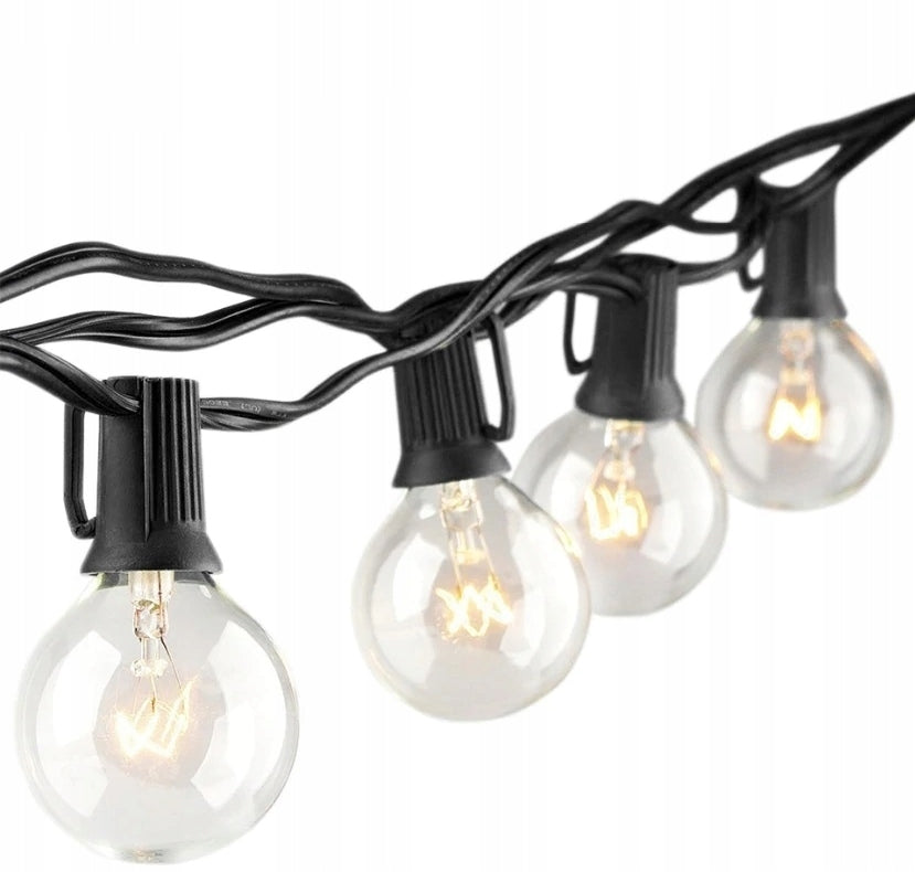 Garden Light Garland LED Lights Chain 15m 50+1 Waterproof Bulbs