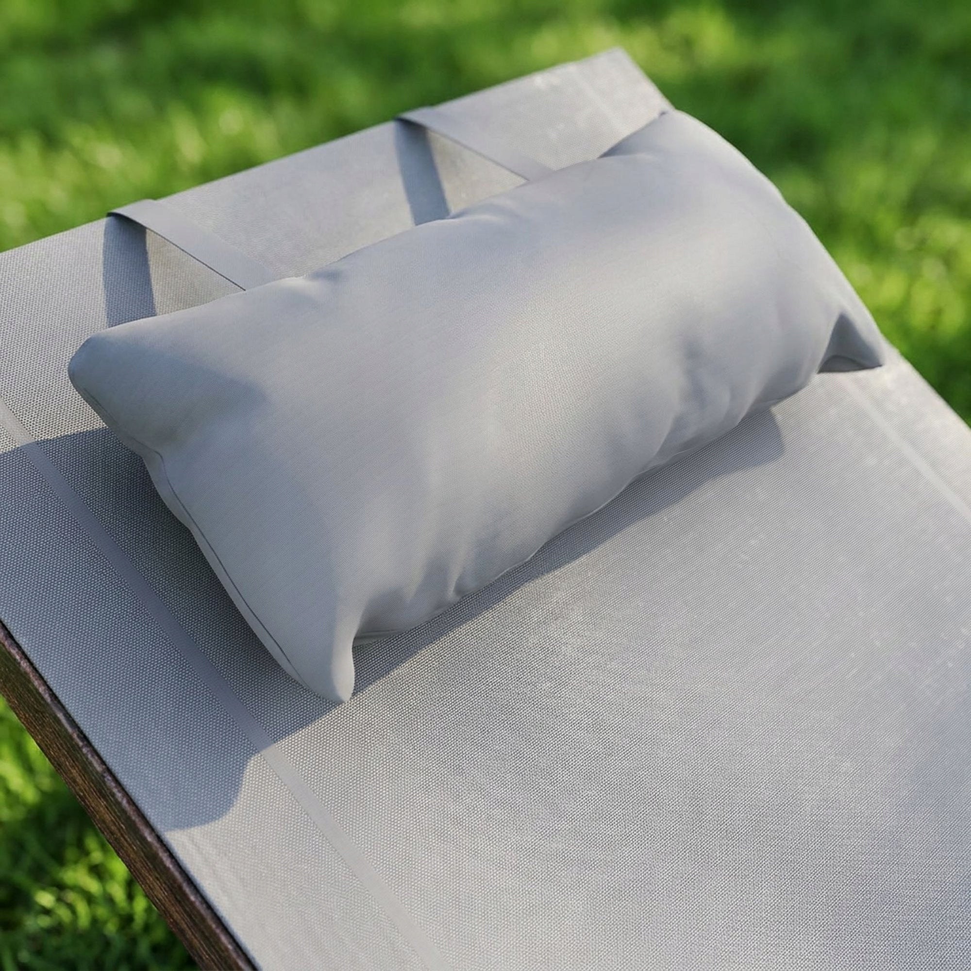 Garden Lounger Terrace Wooden Garden Lounger with Balcony Cushion Manufacturer code RODIE DV-172SL Szary