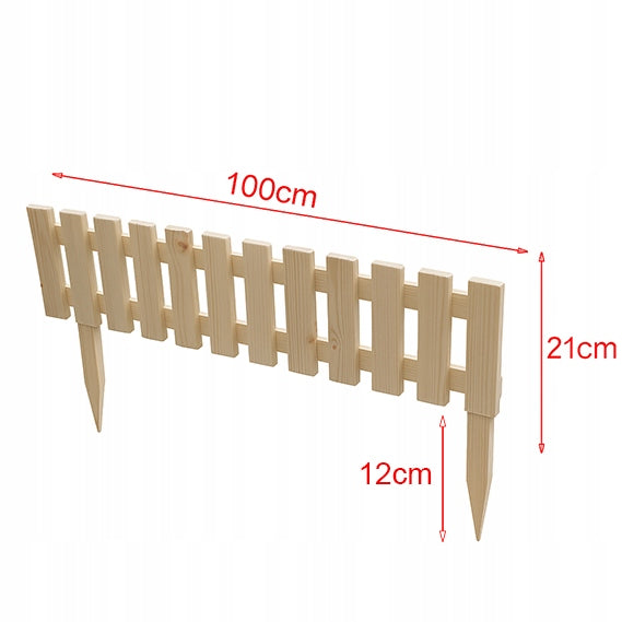 Garden Palisade Lawn Rim Wooden Fence 100x33 cm Manufacturer code 99005038