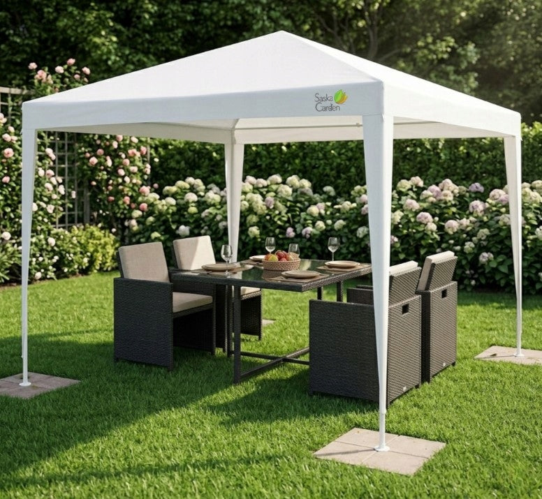 Garden Pavilion 3x3 Party Commercial Tent White Saska Garden Packaging status original