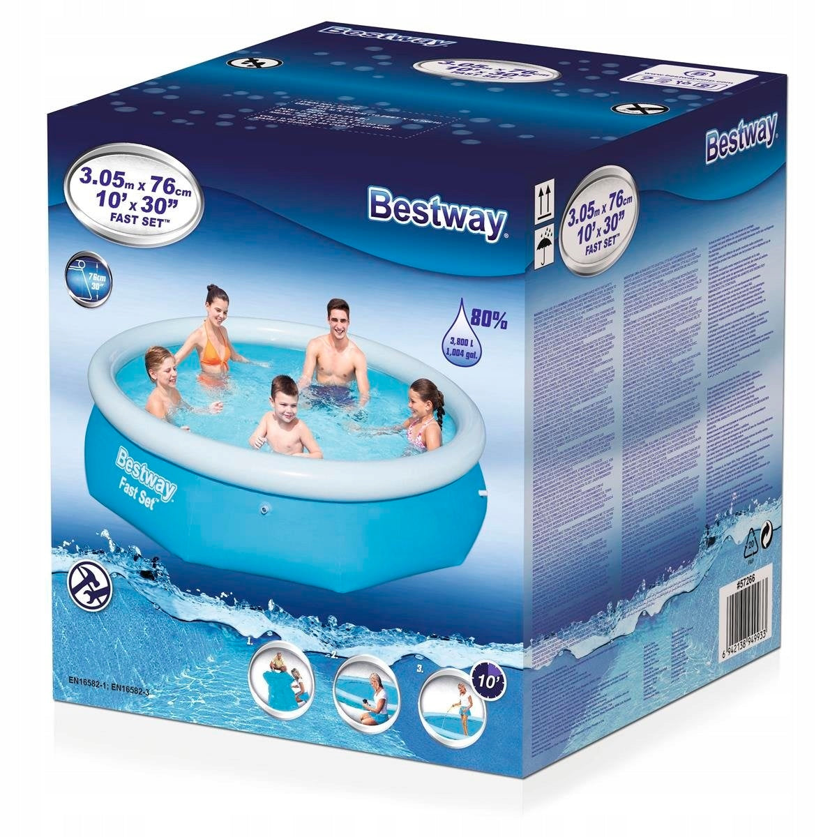 Garden Pool Expansion 305 x 76 cm Bestway 57266 Brand Bestway