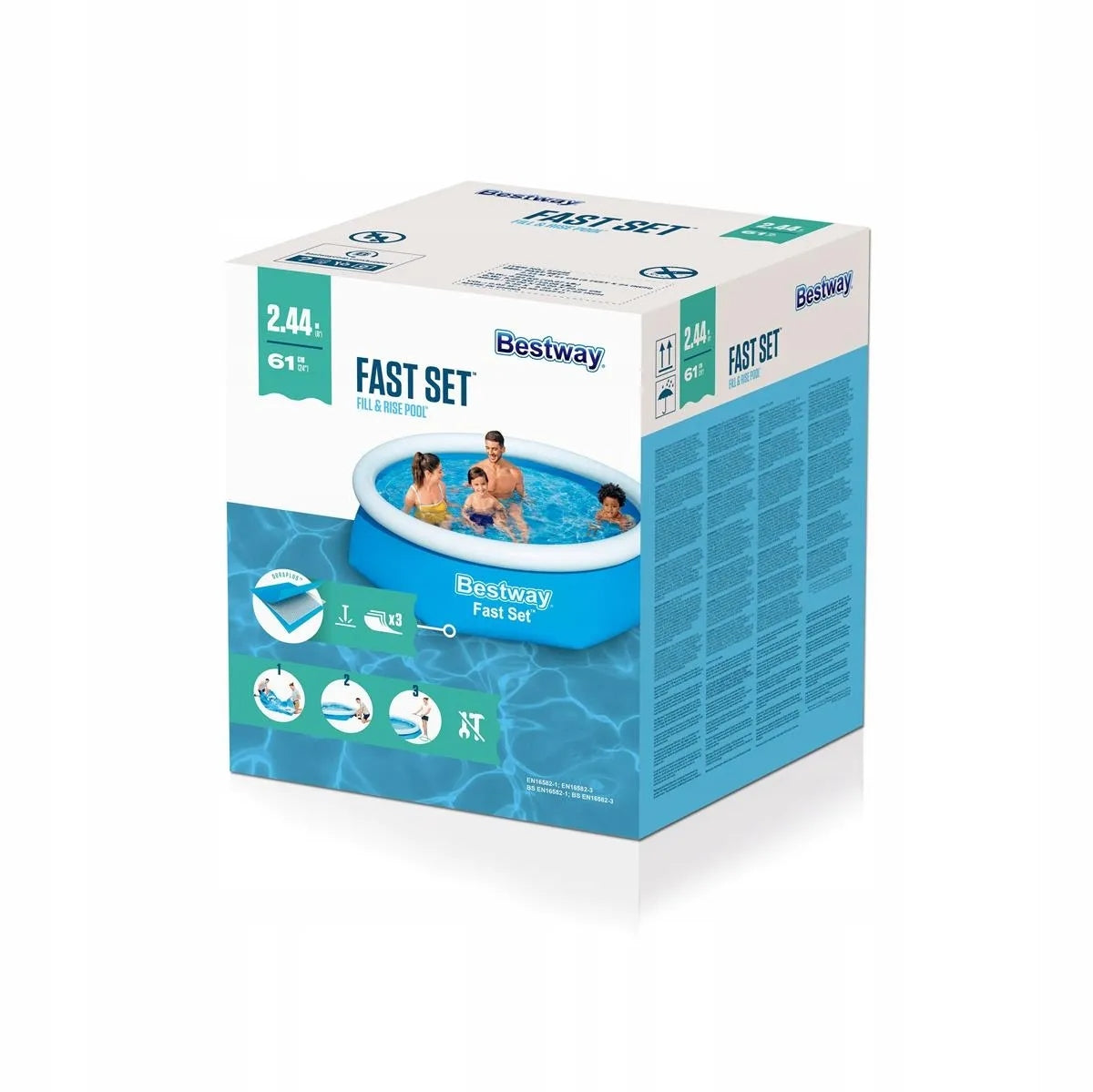Garden Pool Expansion Inflatable Collar 244 Water Round Bestway 57448 Length 244 cm