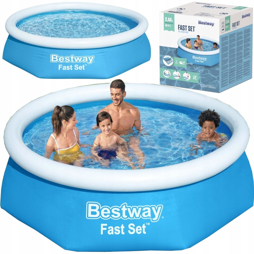 Garden Pool Expansion Inflatable Collar 244 Water Round Bestway 57448