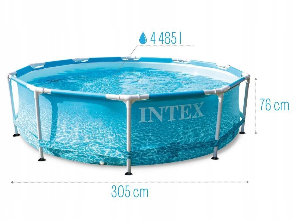 Garden Pool Framed 305x76 with Pump Intex 28208 Packaging status original