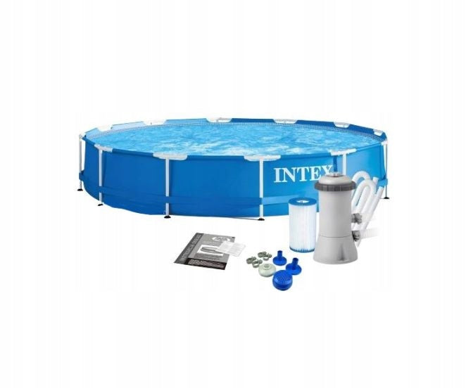 Garden Pool Framed 366x76cm Set + Pump Filter INTEX 28212