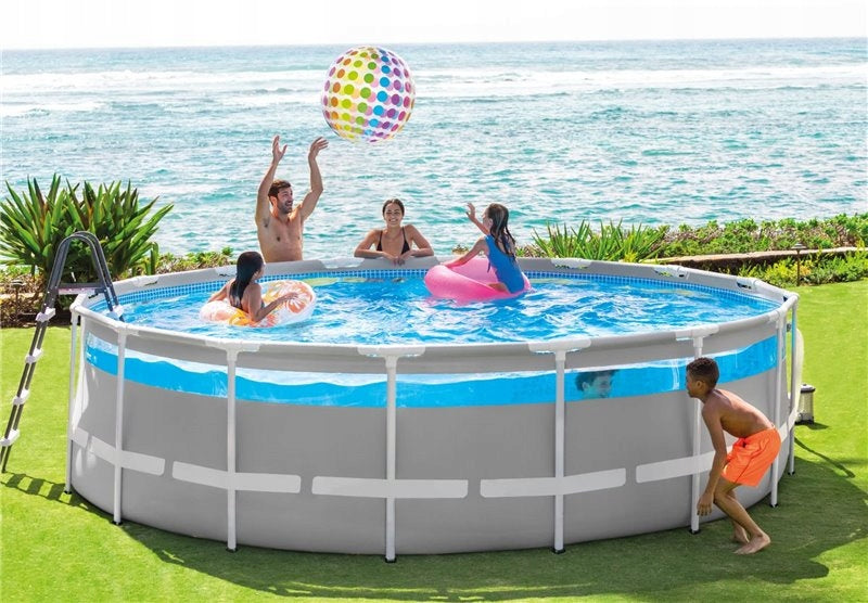 Garden Pool Rack 488x122cm 6in1 INTEX 26730 CLEARVIEW LADDER PUMP Length 488 cm