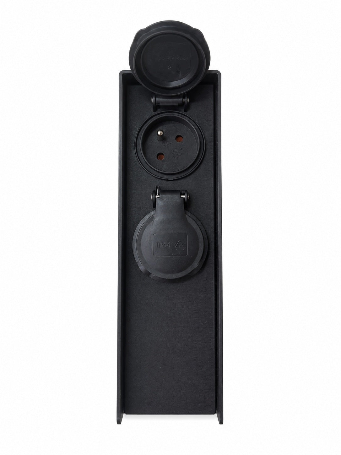 Garden Post with 2 Sockets 230V IP44 Hermetic 3680W Black Packaging status original