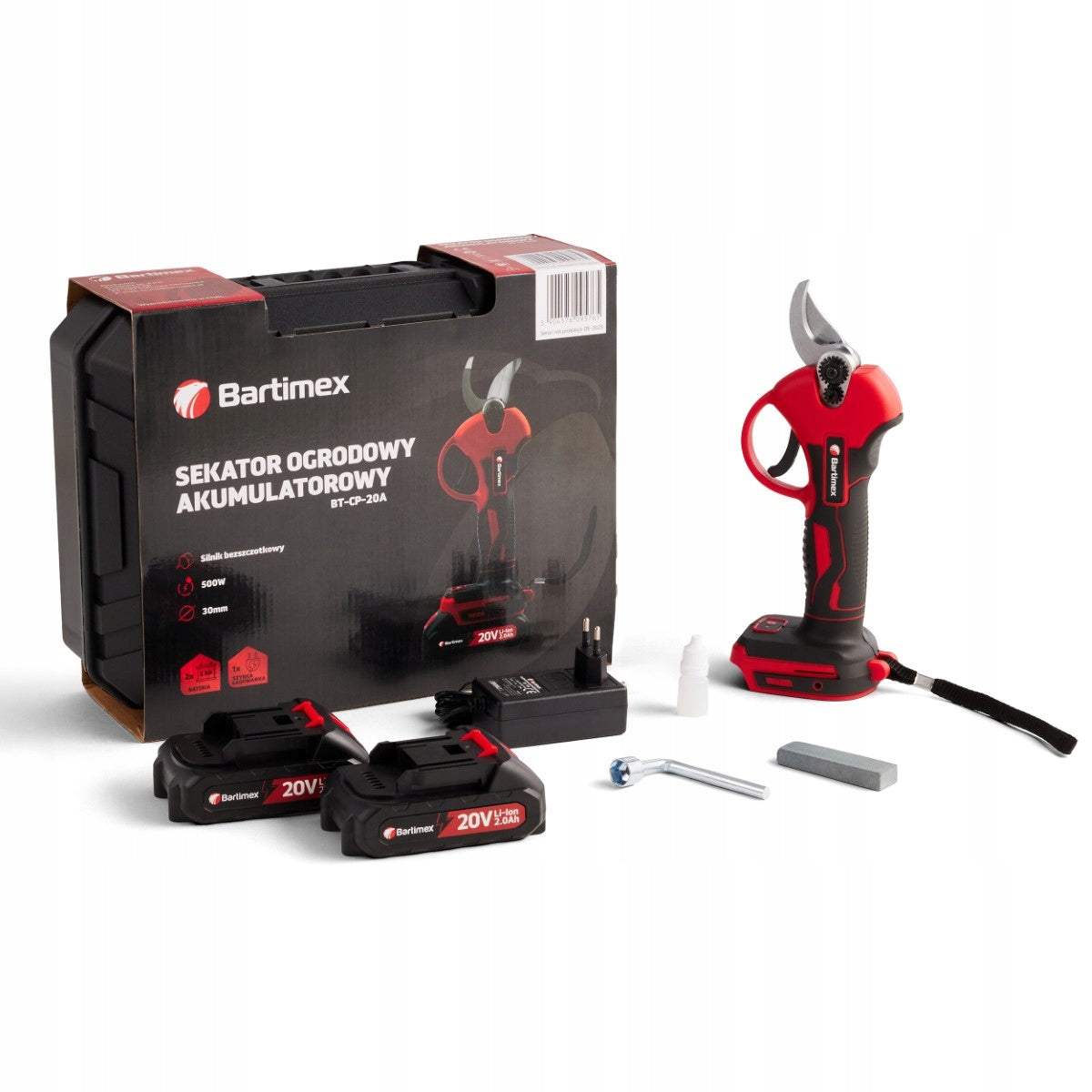 Garden Pruner Cordless Brushless Set Bartimex BT-CP-20A Power supply battery operated