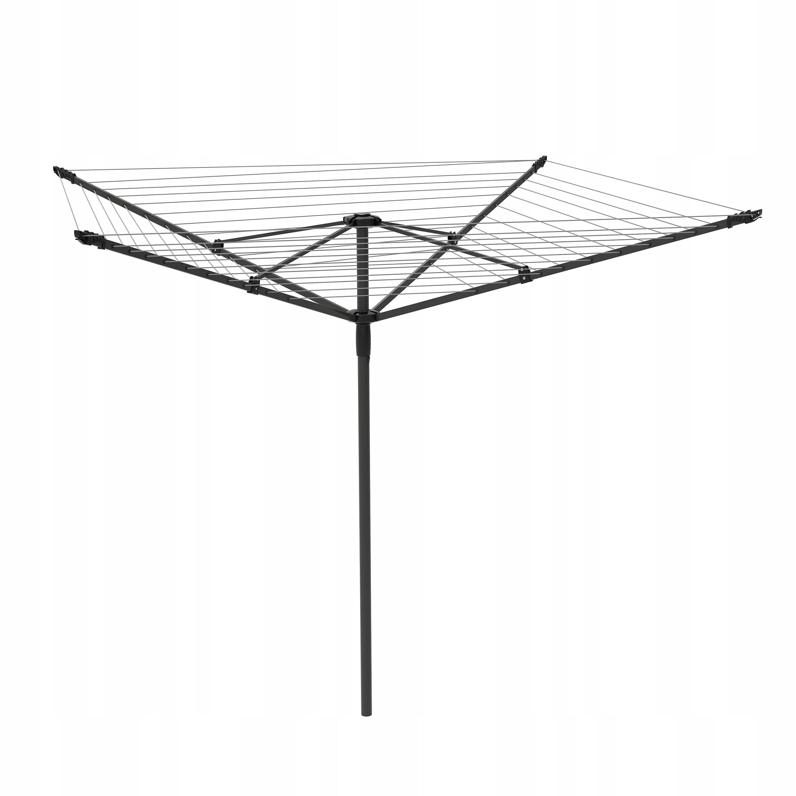 Garden Rotary Laundry Dryer 4-Arm 50m Black