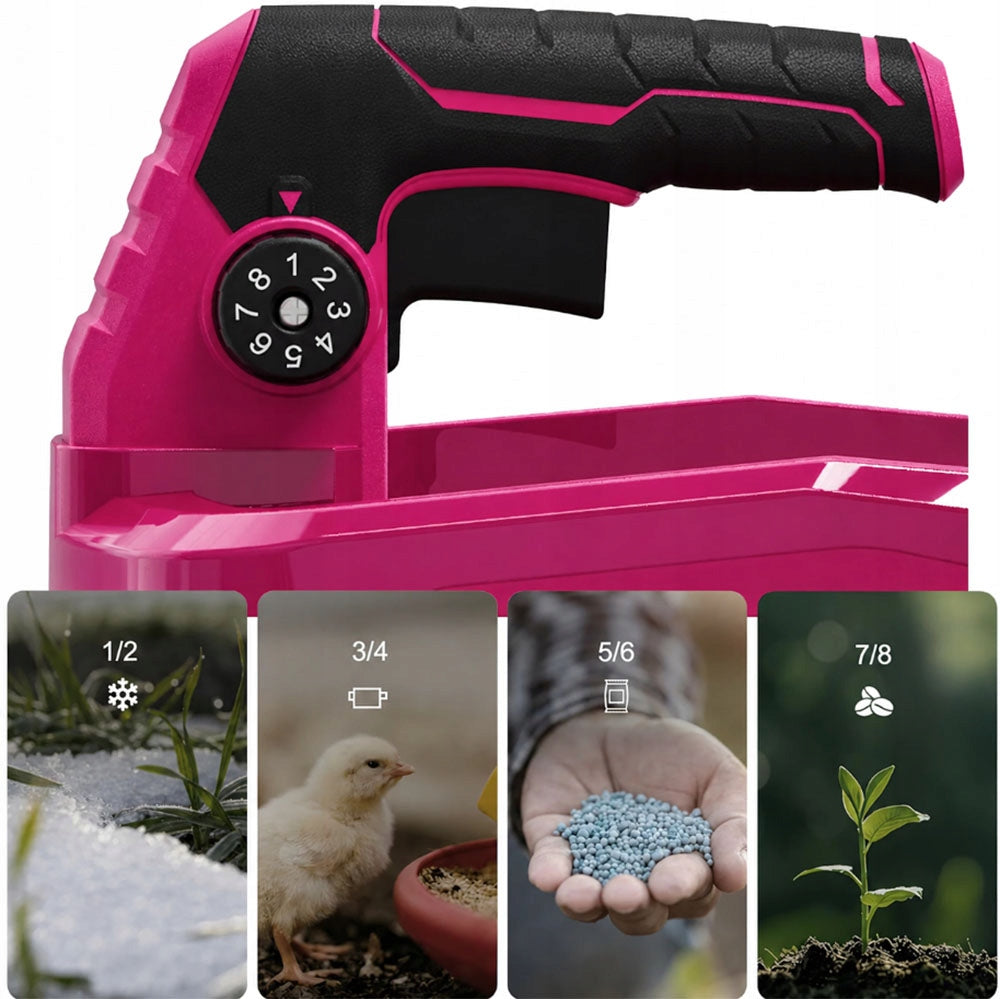 Garden Seed Drill Rotary Cordless 21V Seed Fertilizer Spreader 3,3L Tool weight 2.5 kg