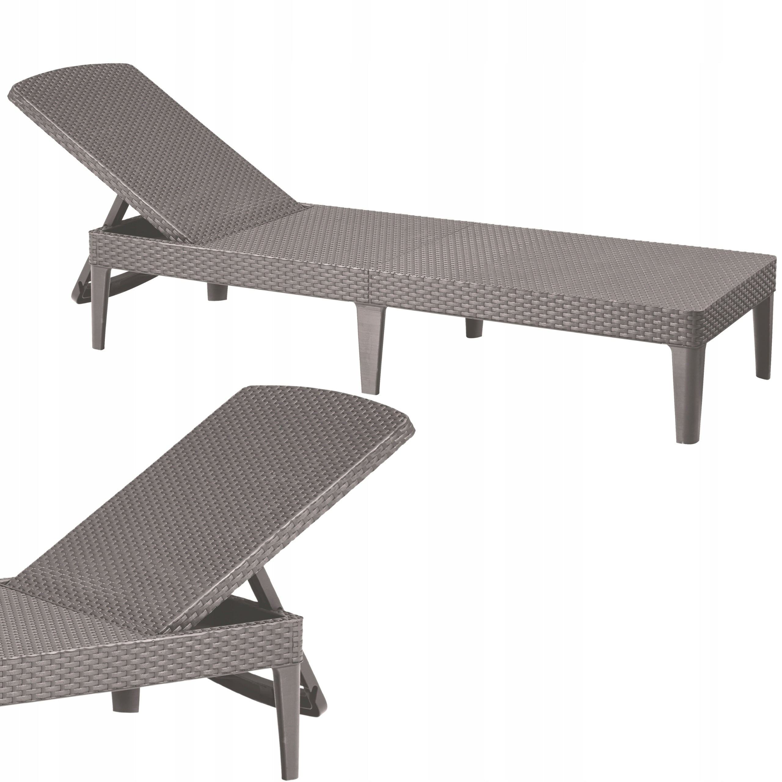 Garden Sun Lounger Beach Pool Adjustable Folding JAIPUR cappuccino KETER Packaging status original
