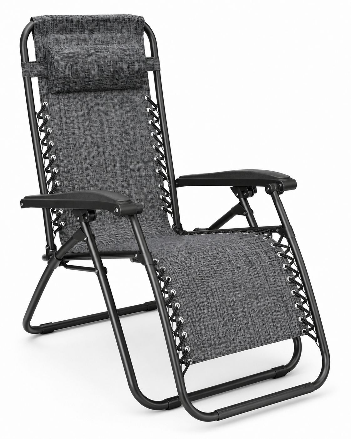 Garden Sun Lounger Folding Zero Gravity Beach Tourist Cushion Grey Manufacturer code Leżak Ogrodowy Składany Zero Gravity Anytech