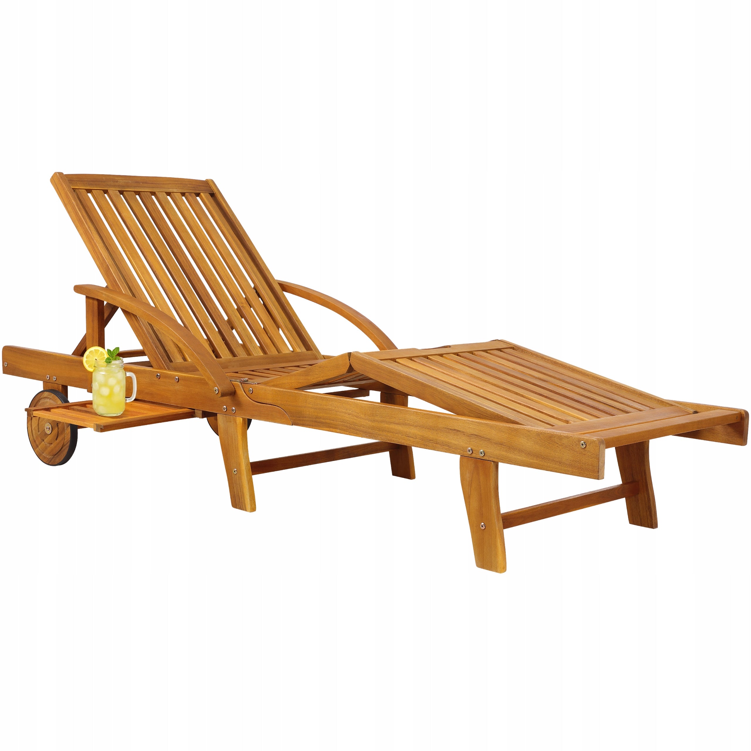 Garden Sun Lounger Wooden Acacia Folding EAN (GTIN) 4250525318296