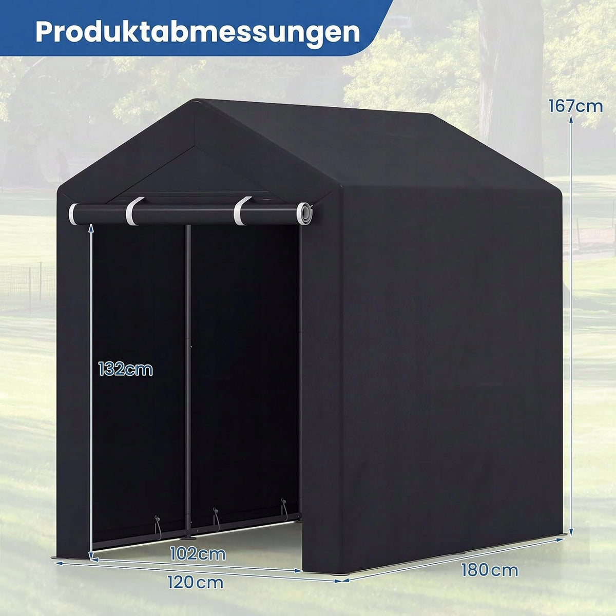 Garden Tent Tool House for Bike Garage Lawn Mower Waterproof Motorcycle Manufacturer no brand