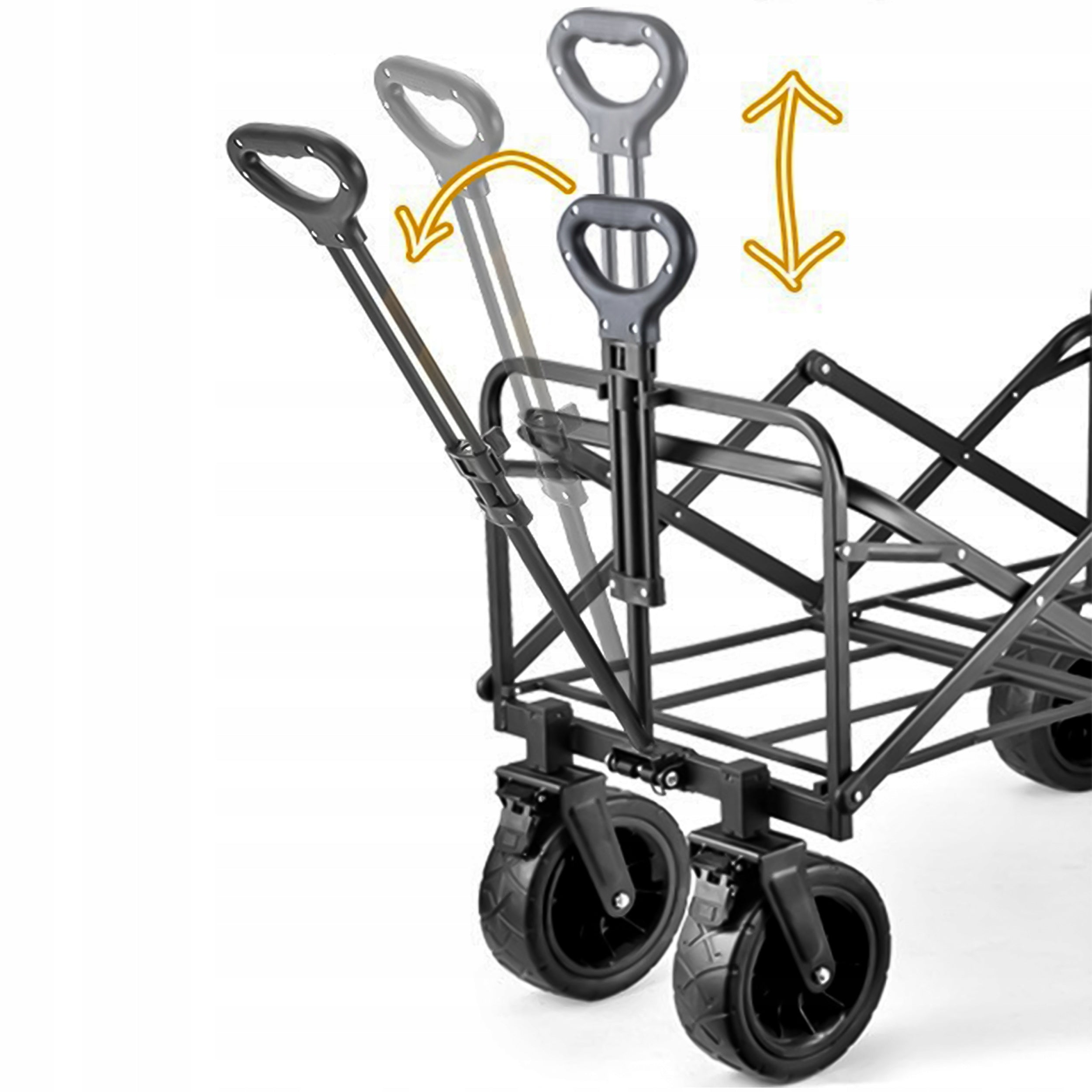 Garden Tourist Folding Trolley 120L For Camping Off-Road Wheels With Mesh Manufacturer code KEMPINGOWY OGRODOWY 100 KG SKŁADANY KIESZENIE