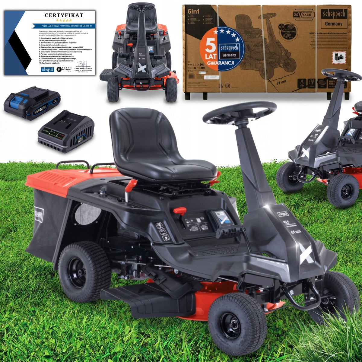 Garden Tractor Combustion Lawn Mower SCHEPPACH Tractor MR230-61