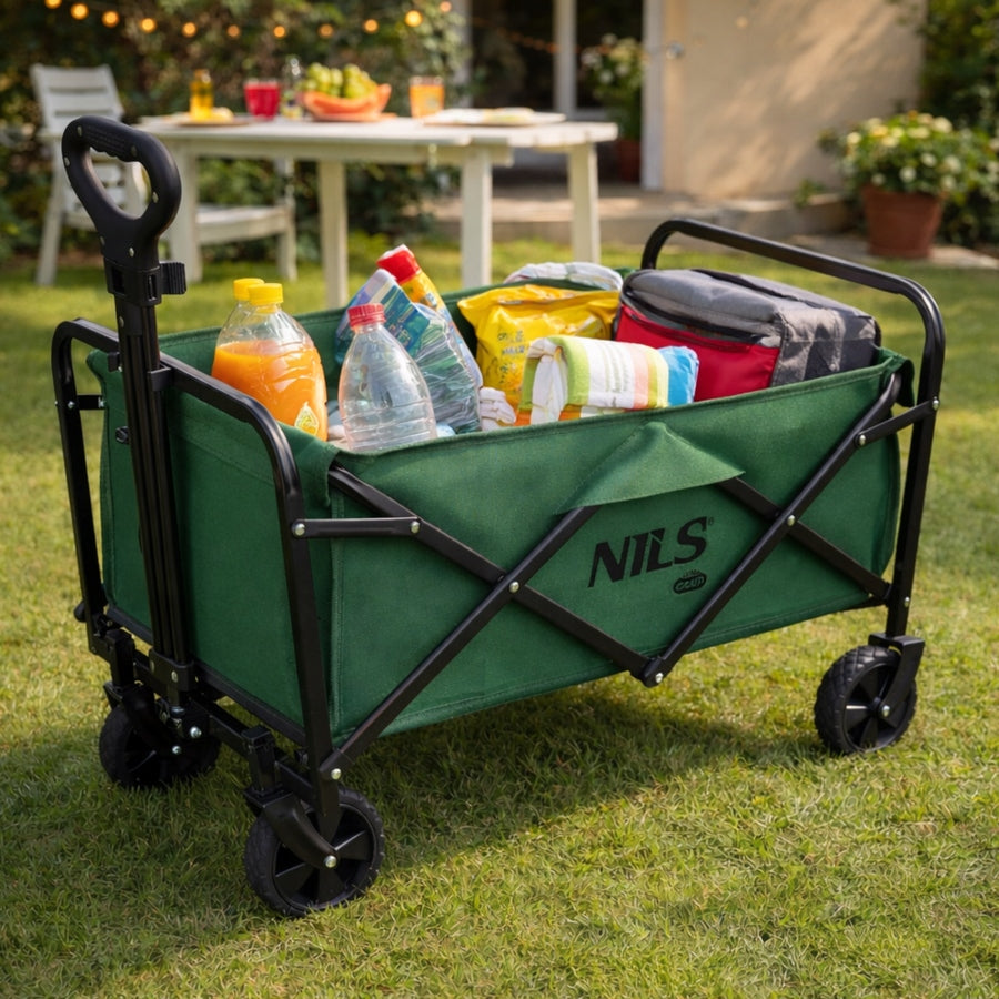 Garden Transport Hiking Trolley Folding With Handle NILS Packaging status original