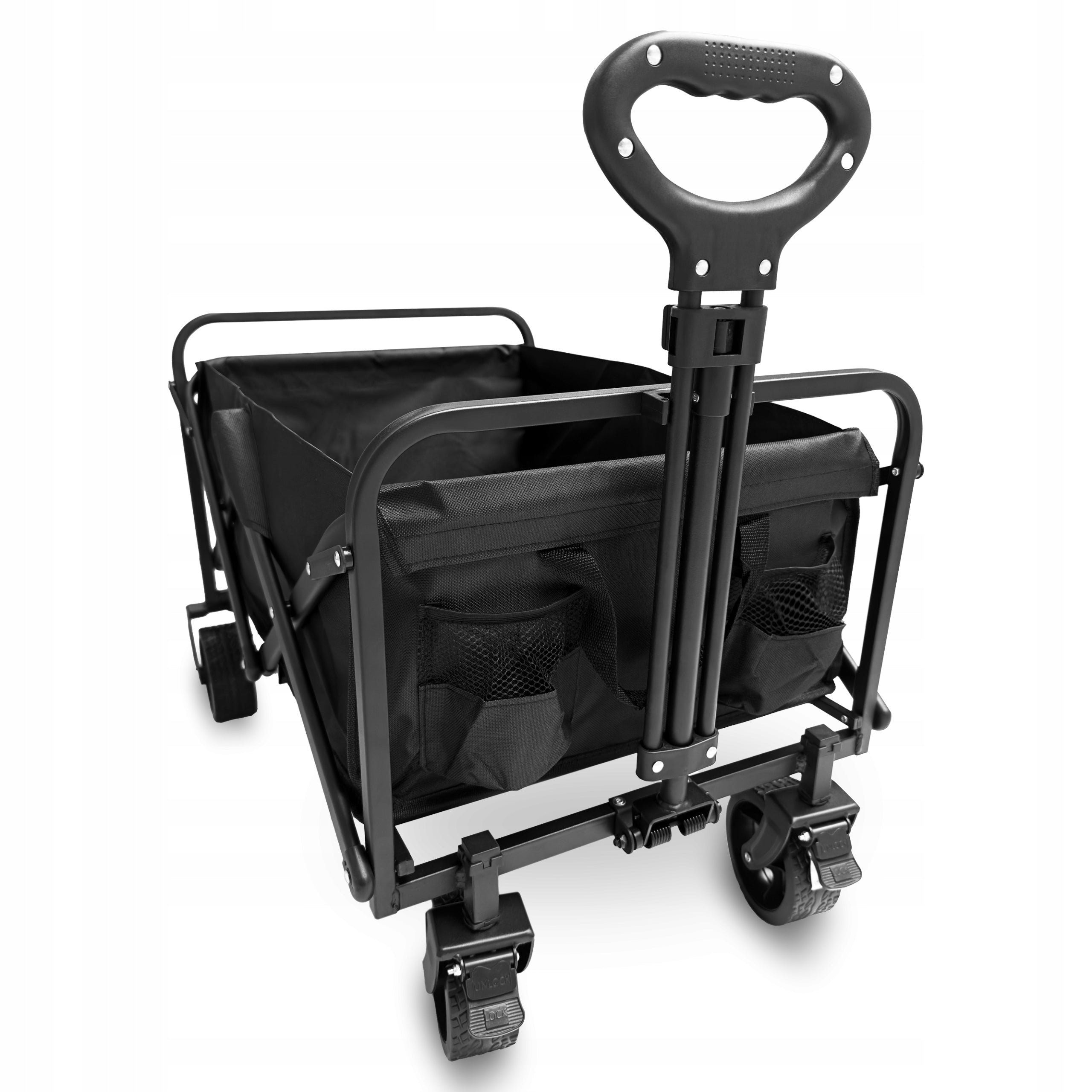 Garden Trolley Folding Tourist 100 L BLACK STRONG 120 KG KOLA XL Wheels number 4