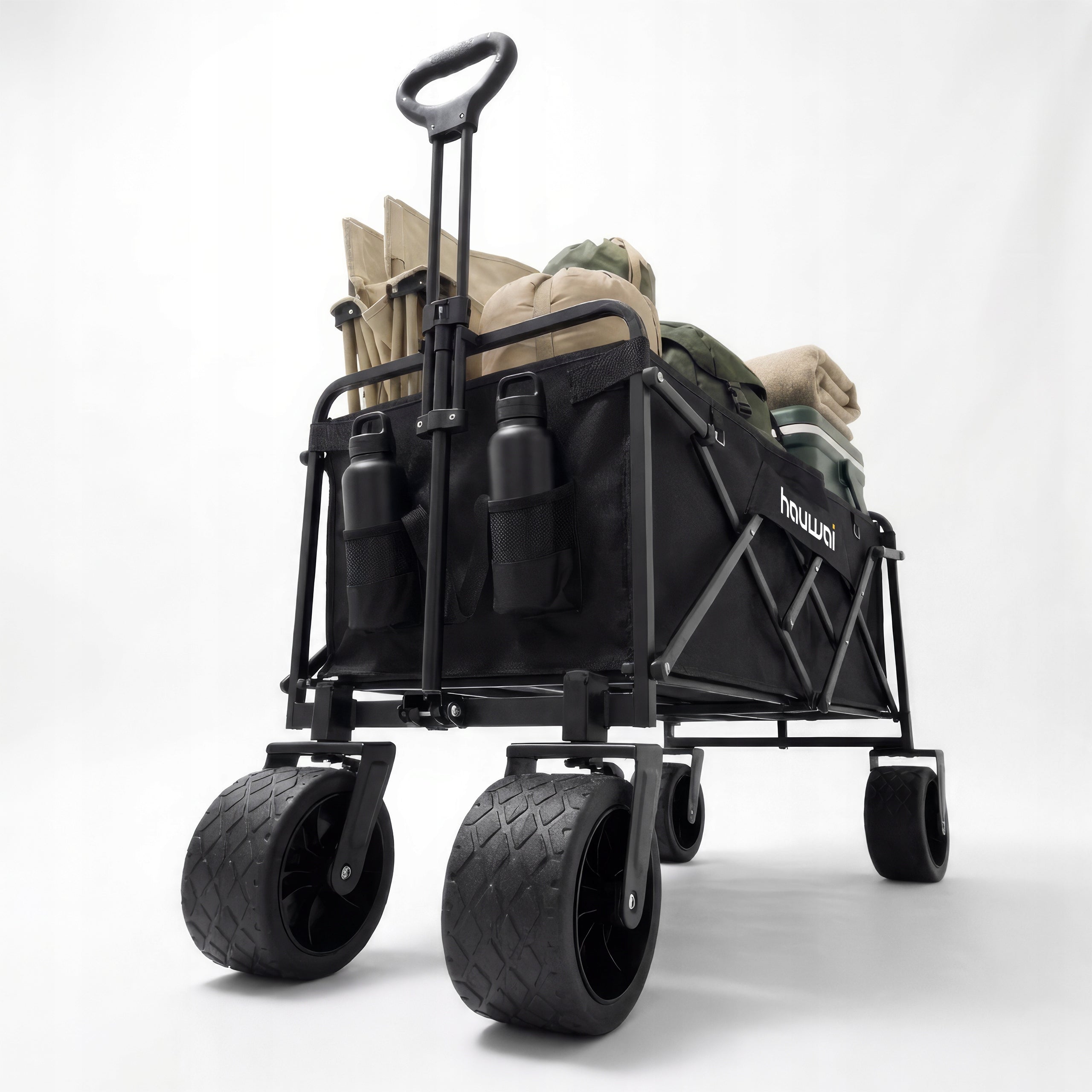 Garden Trolley Folding Tourist 300 L BLACK STRONG 200 KG Capacity 300 l