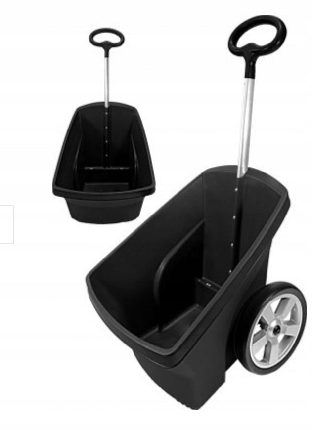 Garden Trolley Wheelbarrow Transporter Lightweight Strong Practical Hagsen 67l black Packaging status original
