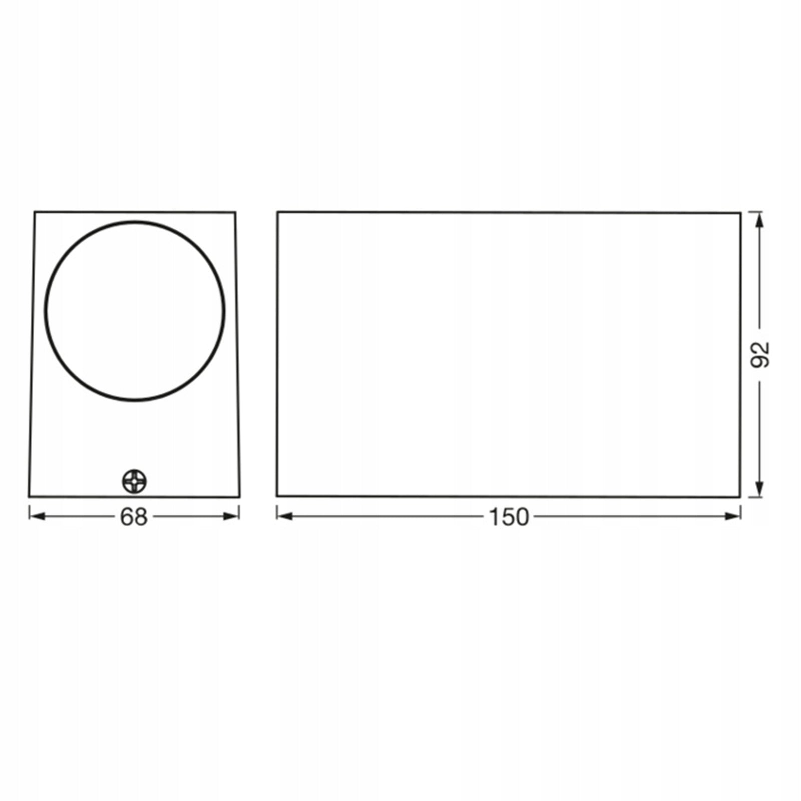 Garden Wall Lamp Outdoor Facade Lamp GU10 Brown IP44 Endura Osram Thread type GU10