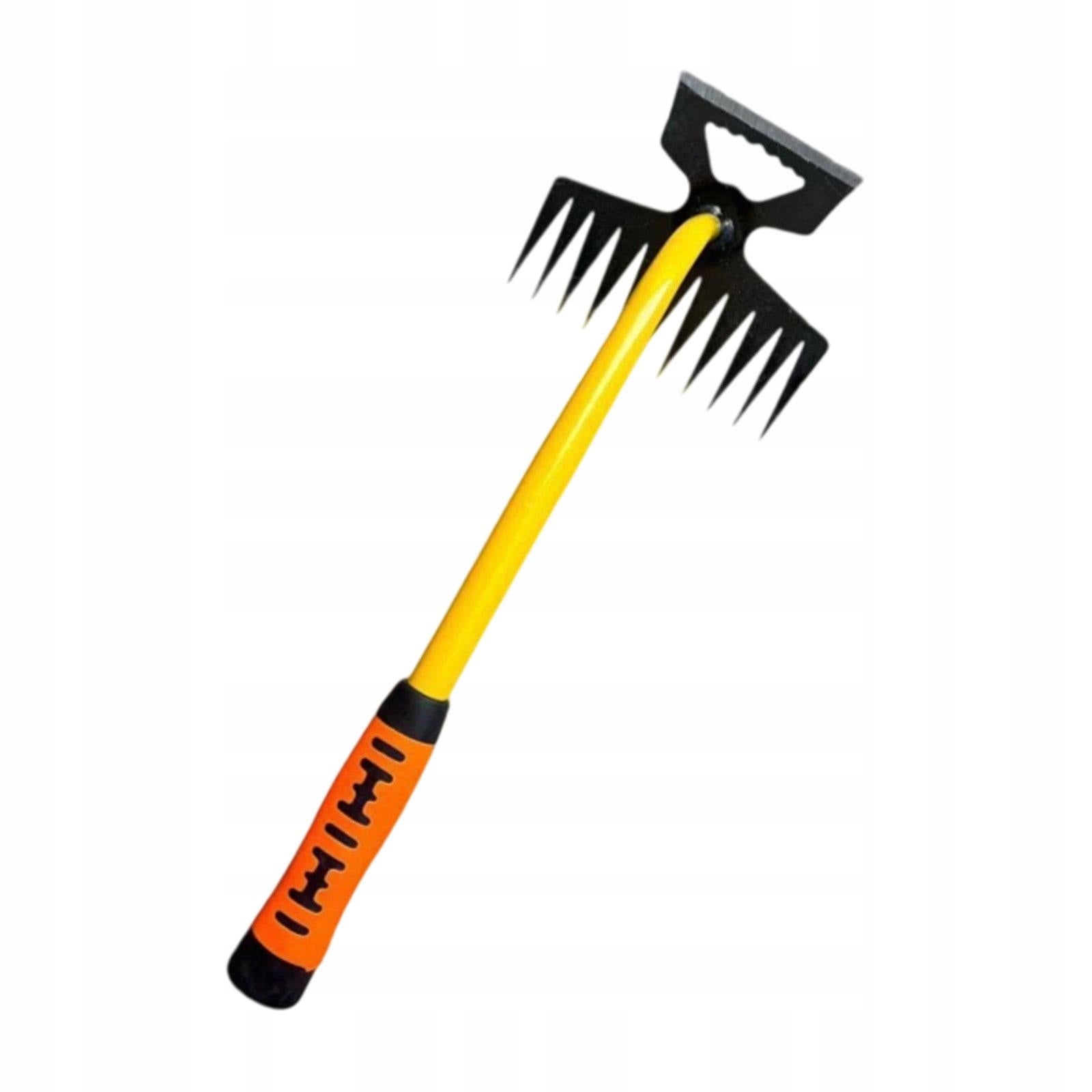 Garden Weeding Rake with Ergonomic Handle Heavy Duty Weeding Removal Rake Brand no brand