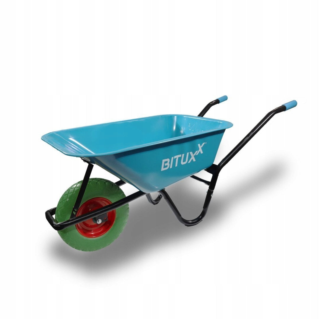 Garden Wheelbarrow Blue With Full Wheel Strong Durable 100L Manufacturer code MS19708