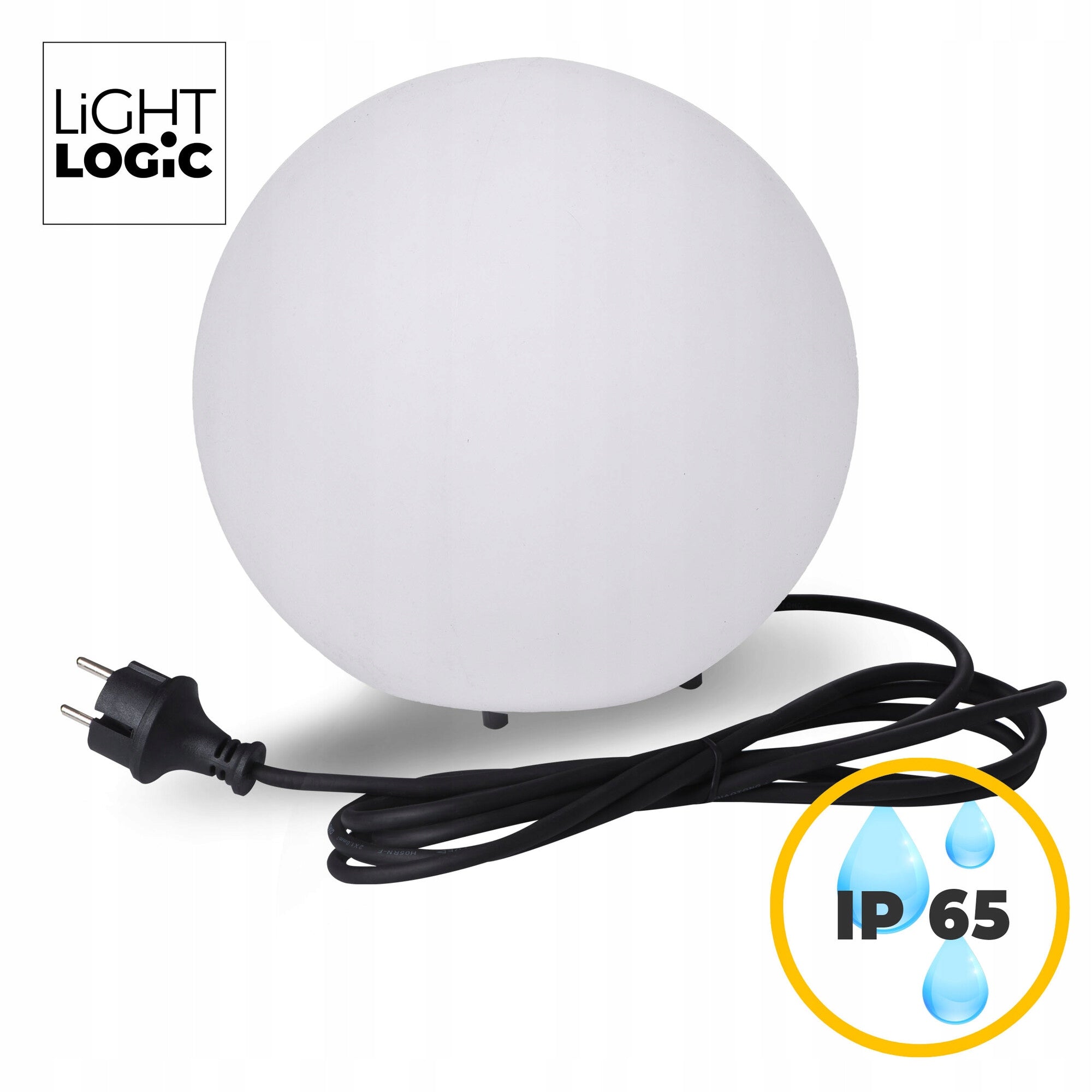 Garden ball white LL BELO 30 M E27 outdoor IP65 30cm Product height 28 cm