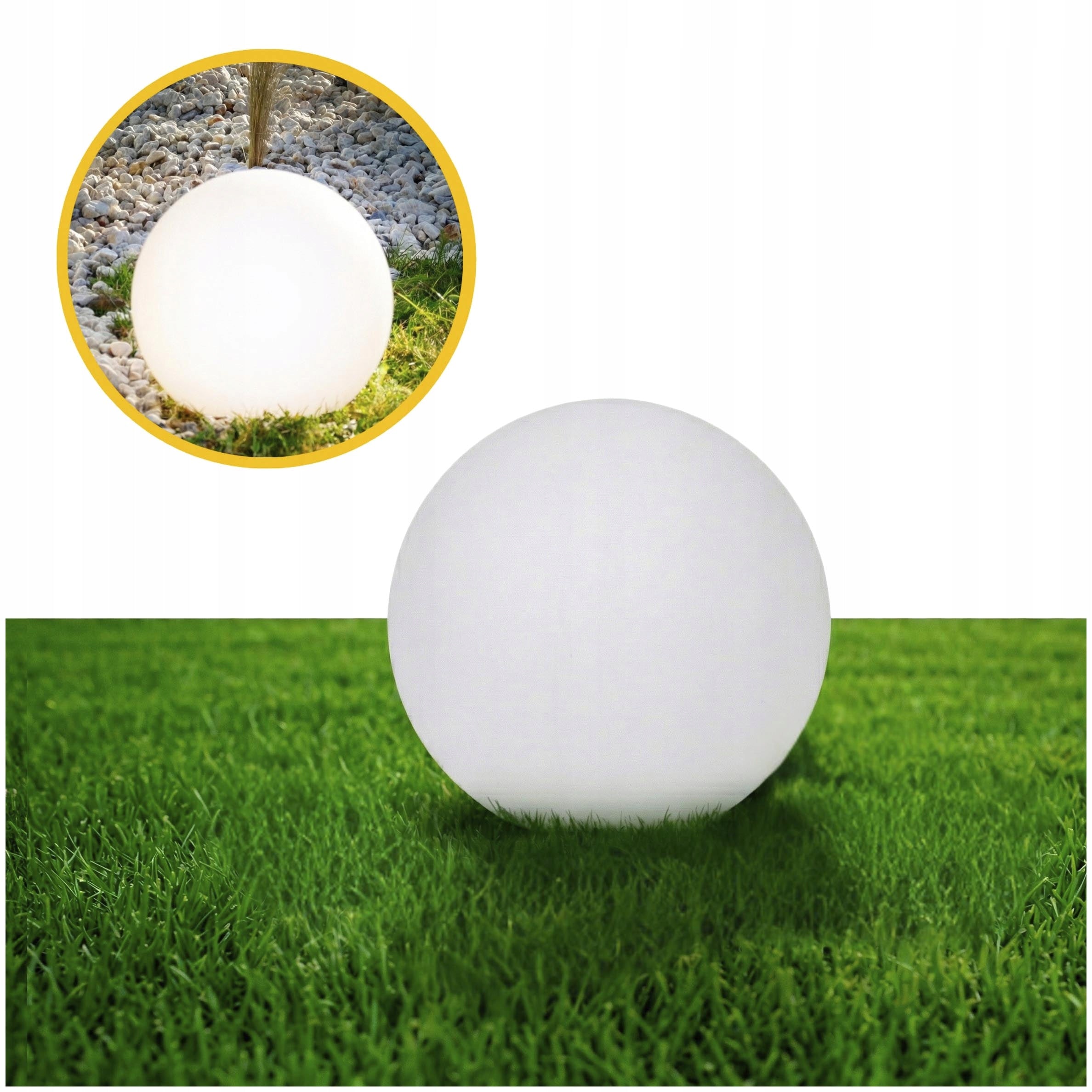 Garden ball white LL BELO 30 M E27 outdoor IP65 30cm