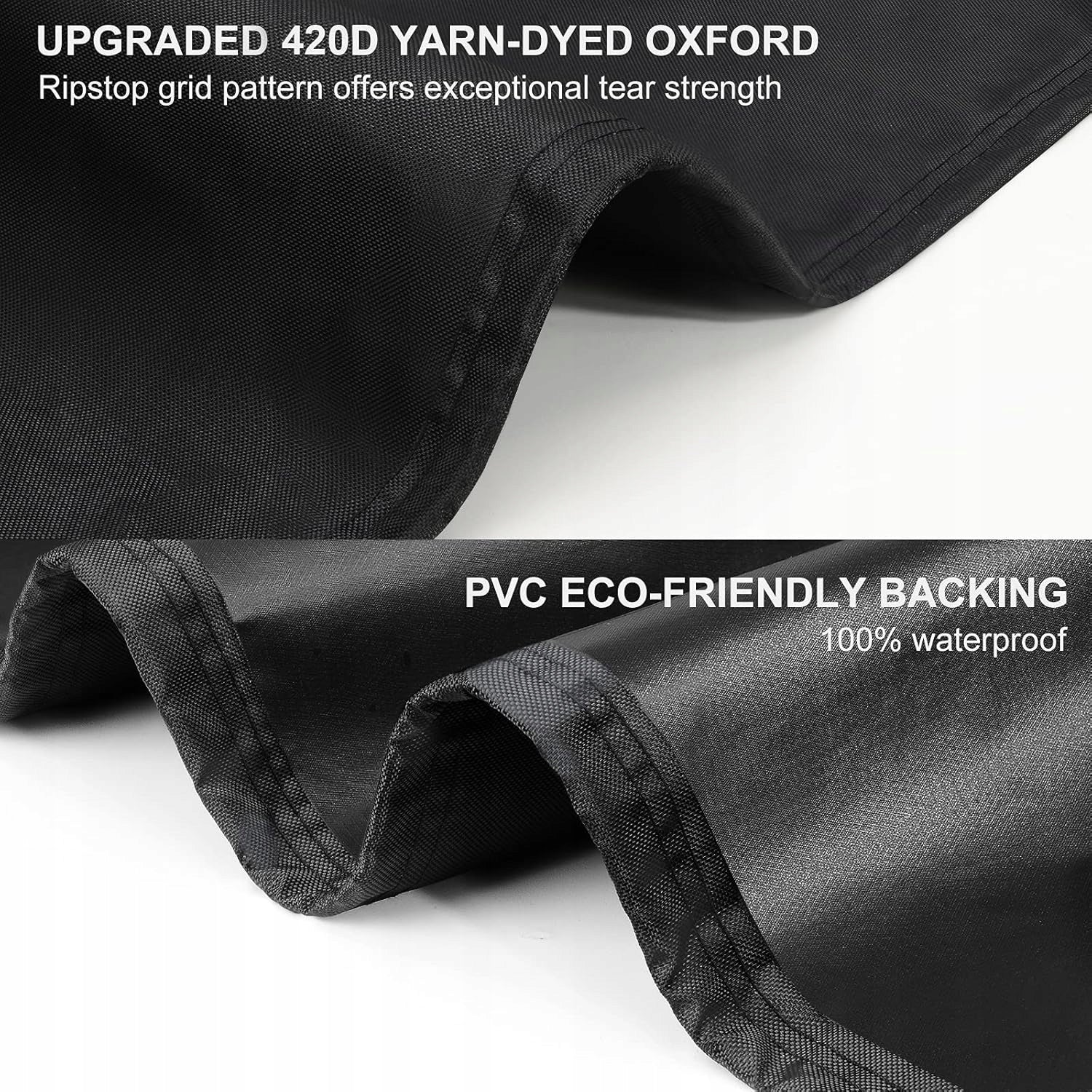 Garden cover for set 185 x 90 x 74 cm black waterproof Manufacturer code 7466044242579