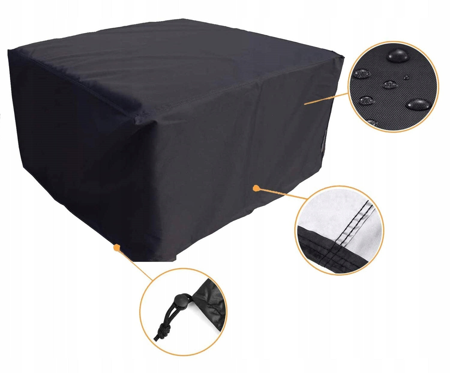 Garden cover for set 308 x 138 x 98 cm black Manufacturer no brand