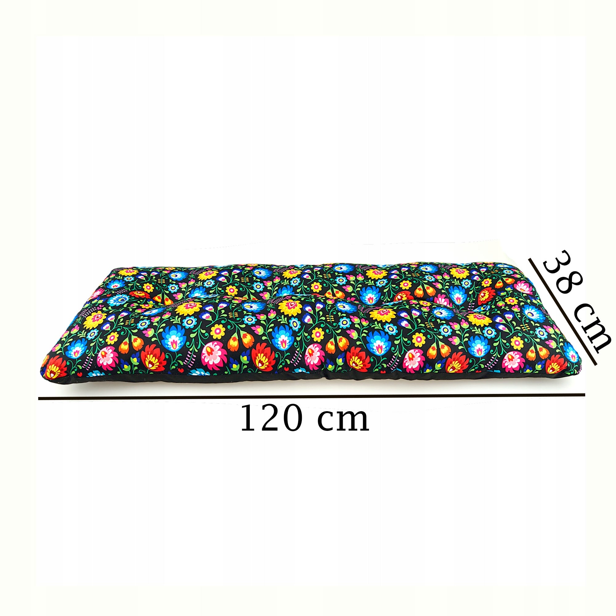 Garden cushion for bench swing pallet water resistant 120x38 FOLK ŁOWICKA EAN (GTIN) 5903631579578
