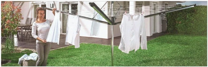 Garden dryer Linomatic 500 Plus (anthracite) Leifheit Unfolded width 203 cm