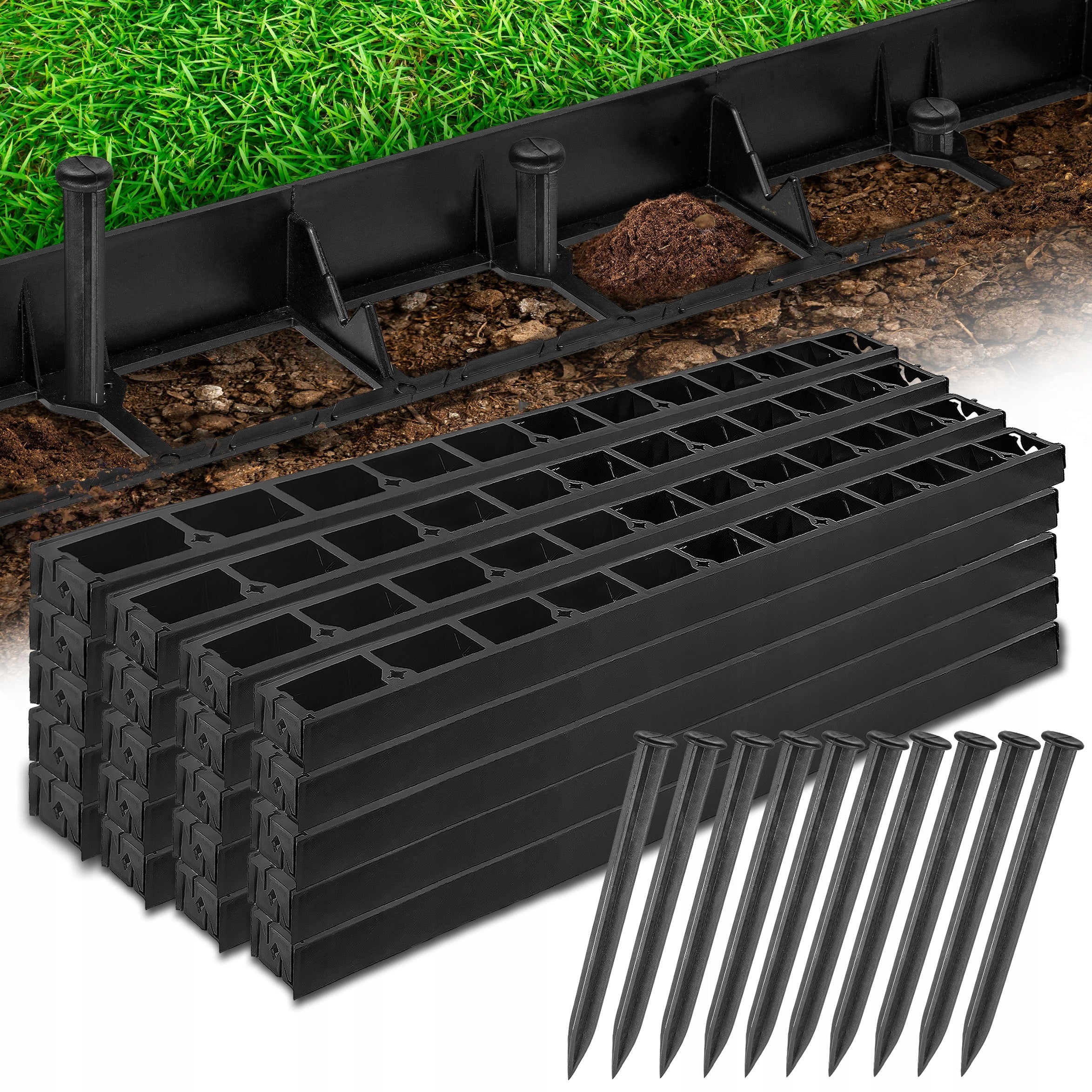 Garden edging lawn border 45 50m+250kotew