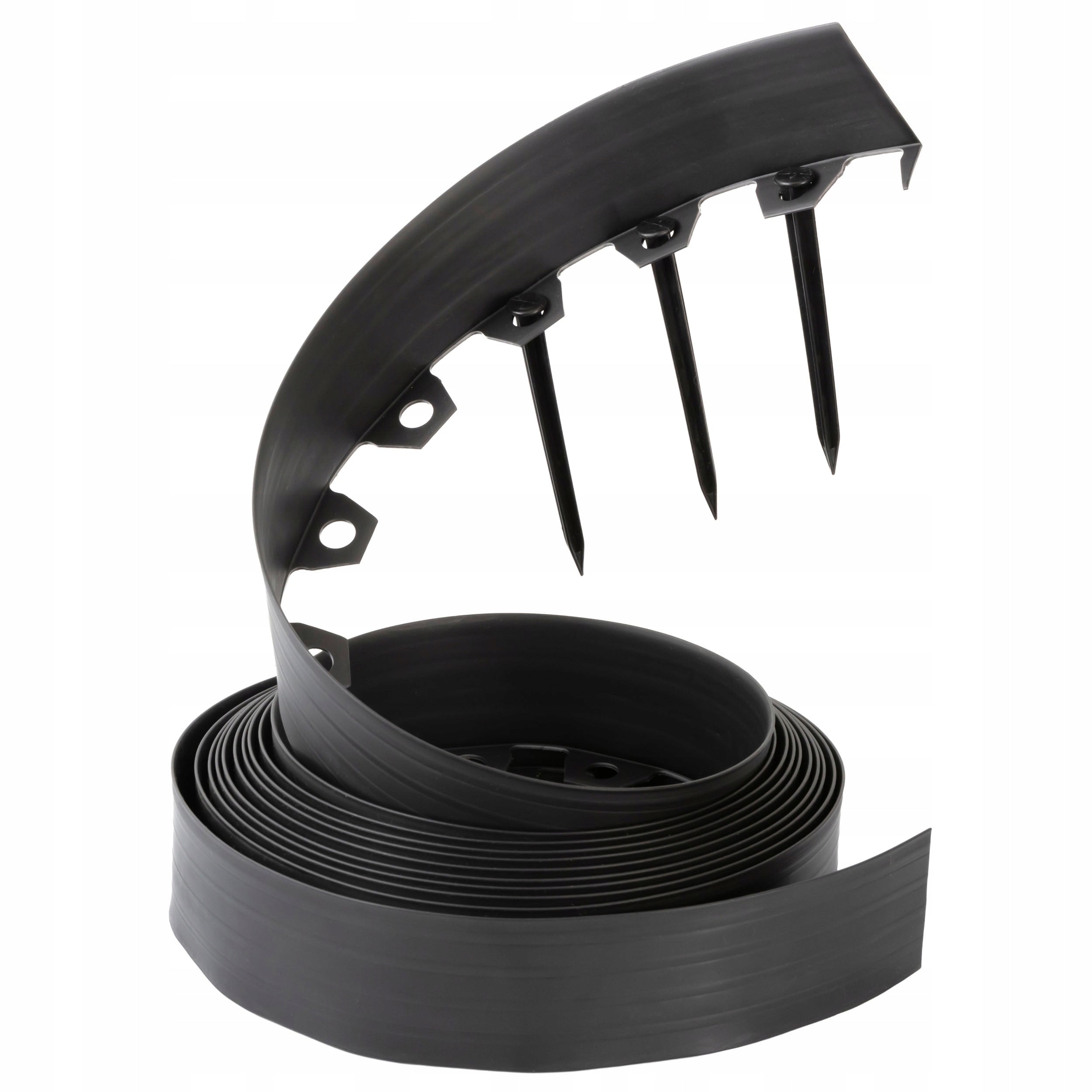 Garden edging lawn plastic 10m black 8cm Product height 8 cm