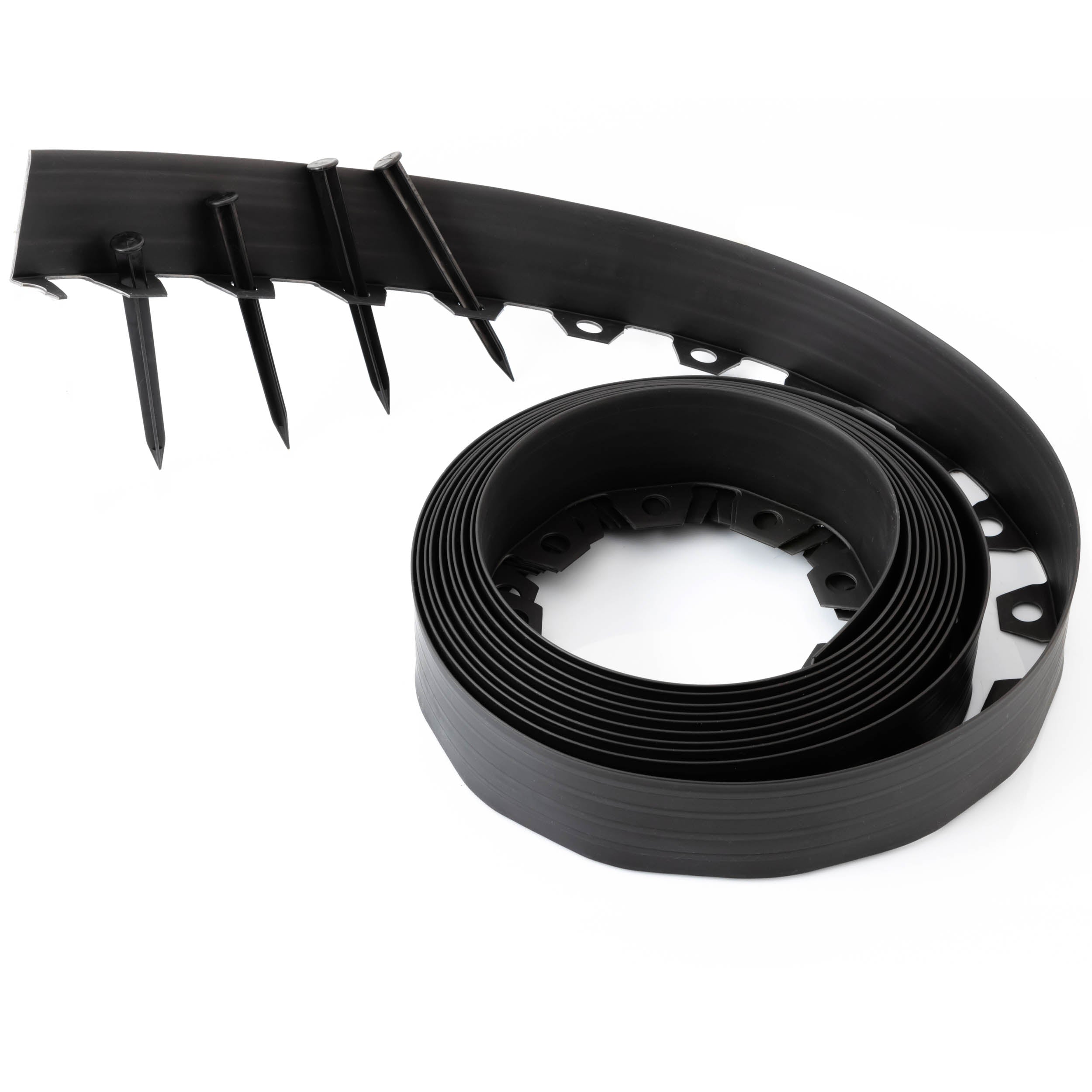Garden edging lawn plastic 10m black 8cm Product weight with unit packaging 2.5 kg