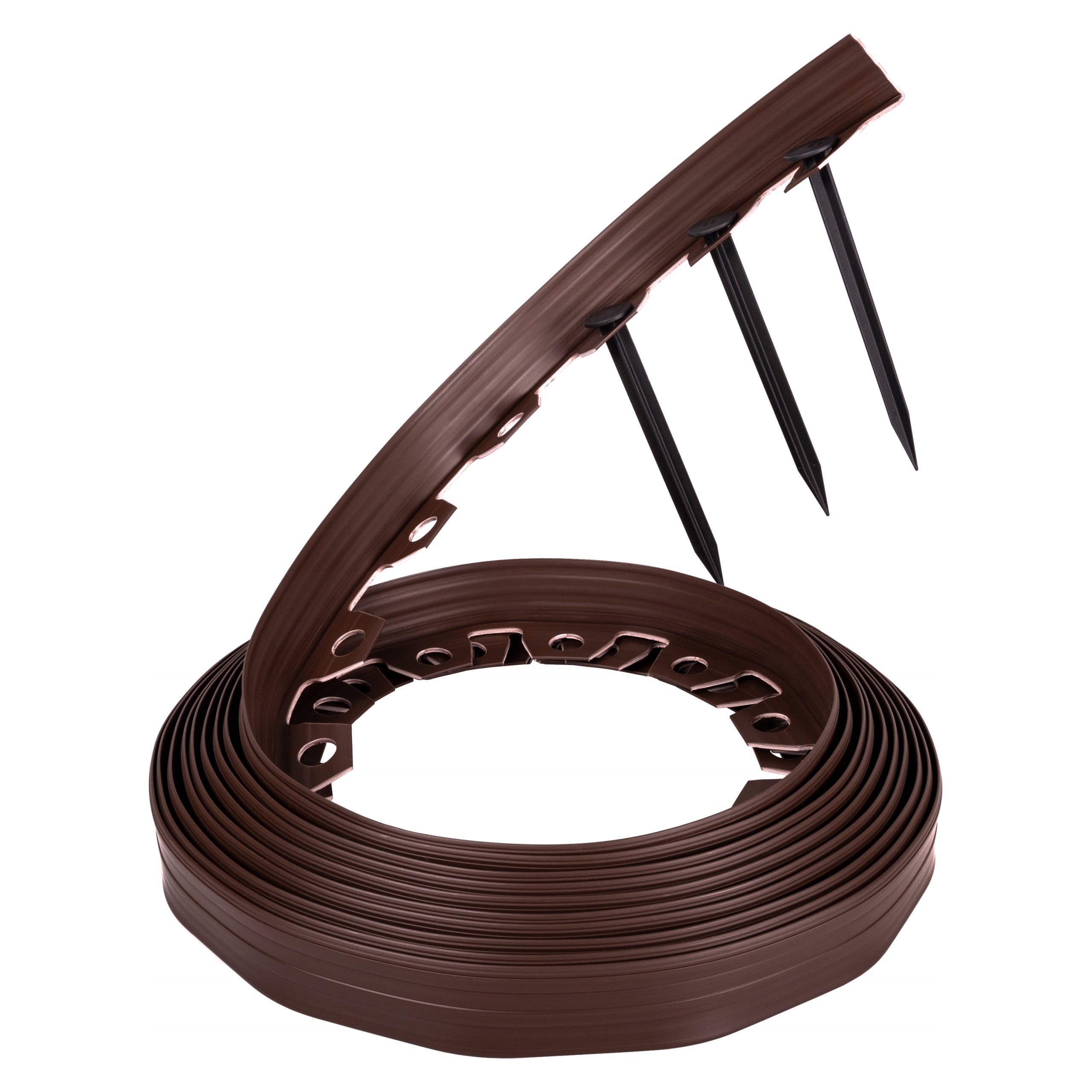 Garden edging lawn plastic 10m brown 4cm