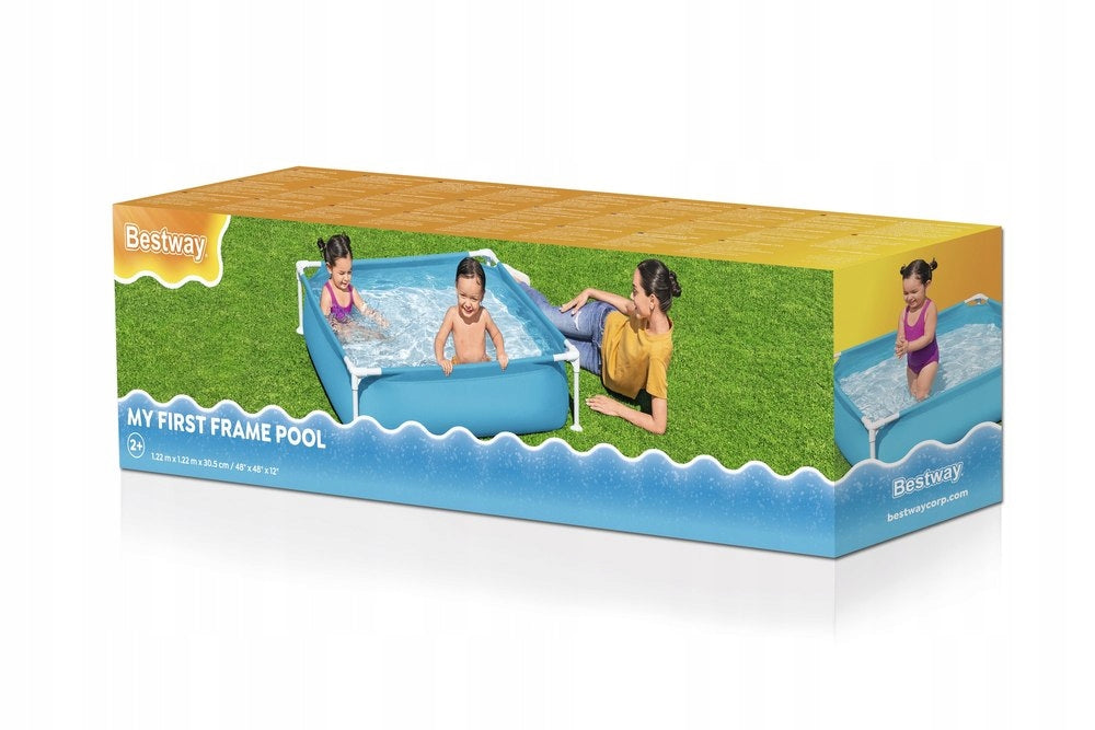 Garden frame pool for children BESTWAY Square 122x122x30,5cm Brand Bestway