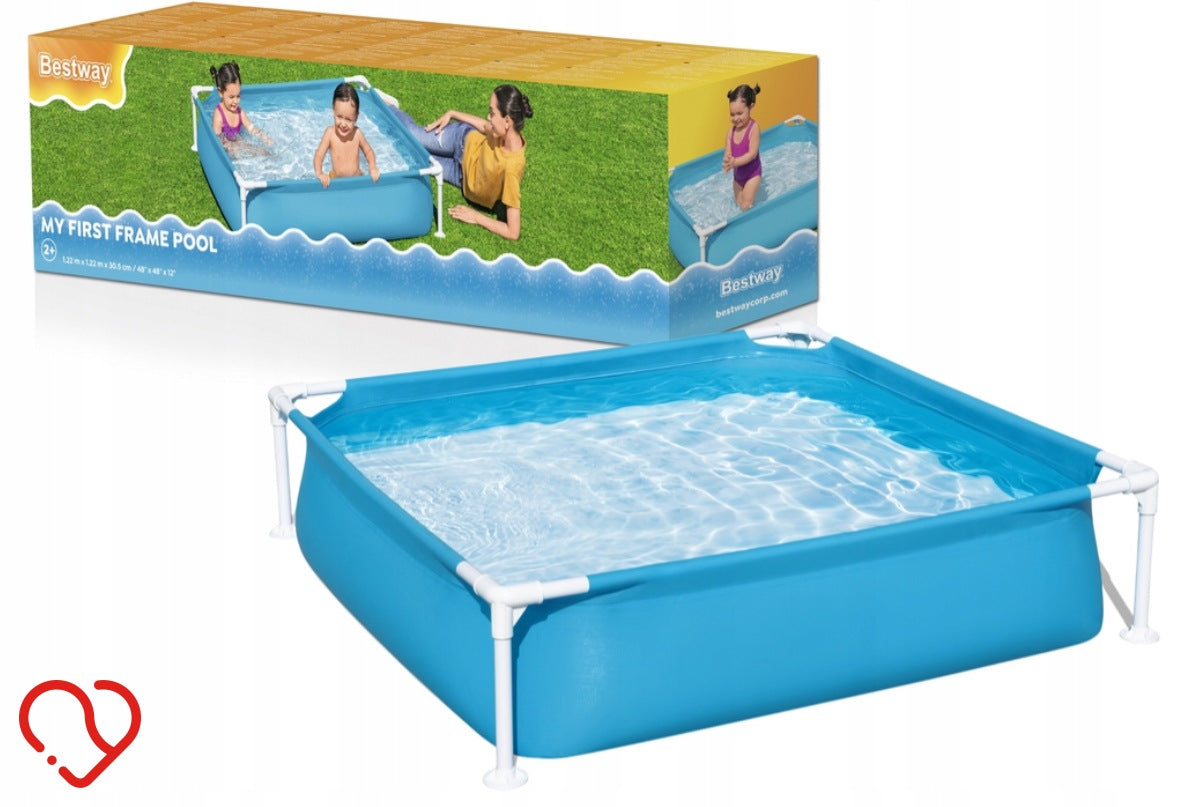 Garden frame pool for children BESTWAY Square 122x122x30,5cm