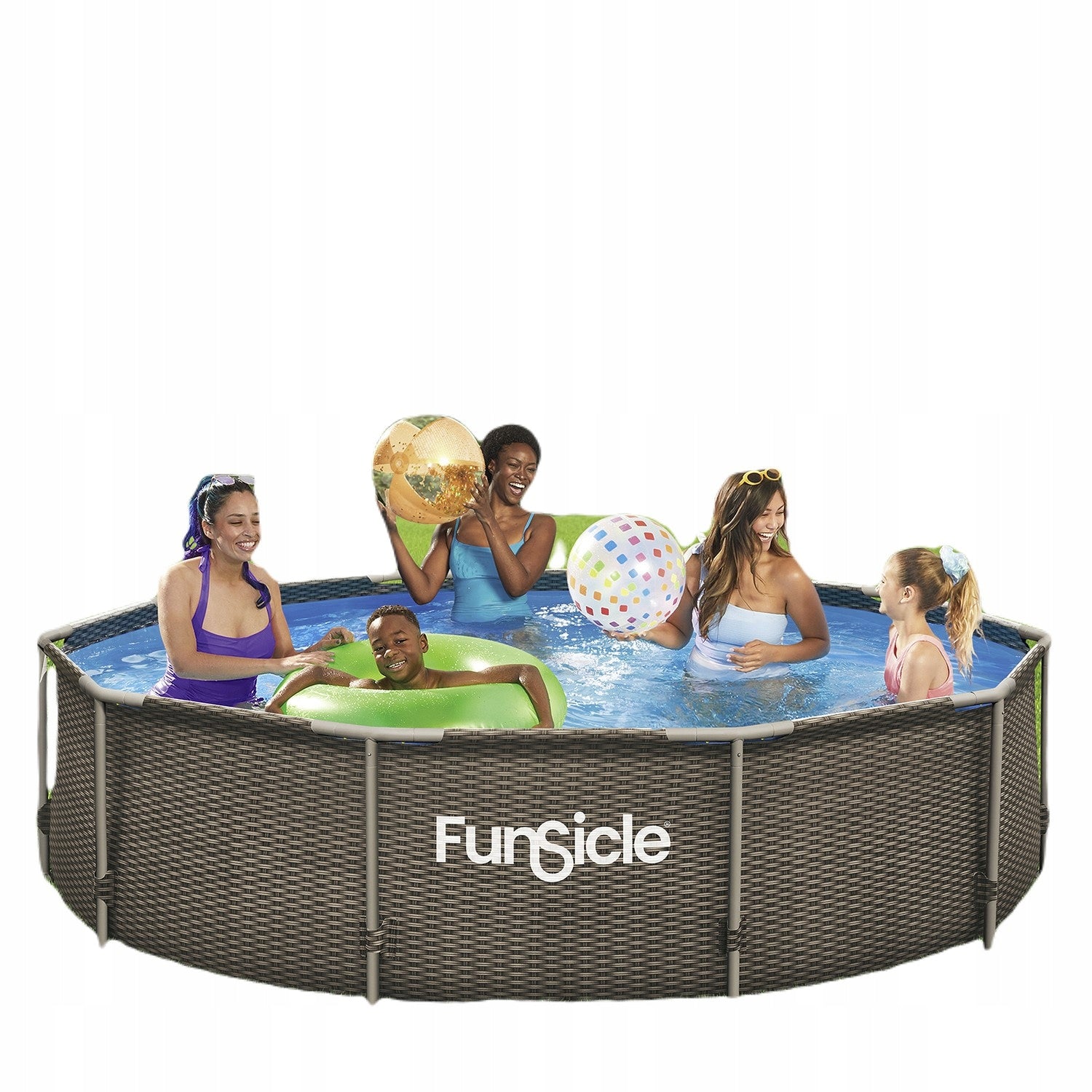 Garden framed swimming pool 366x76 cm with SKIMER SET RATAN MODEL 2026 Brand Polygroup Limited