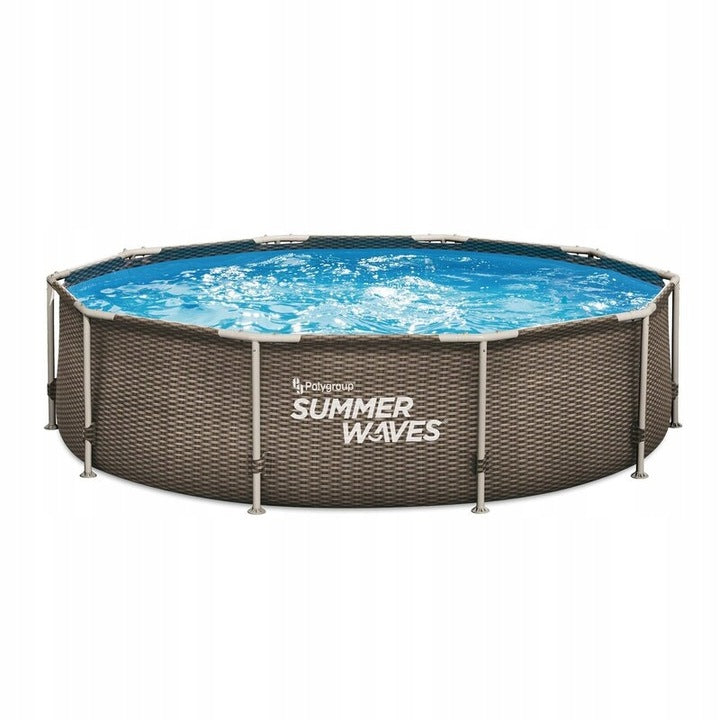 Garden framed swimming pool 366x76 cm with SKIMER SET RATAN MODEL 2026 Manufacturer code 12302