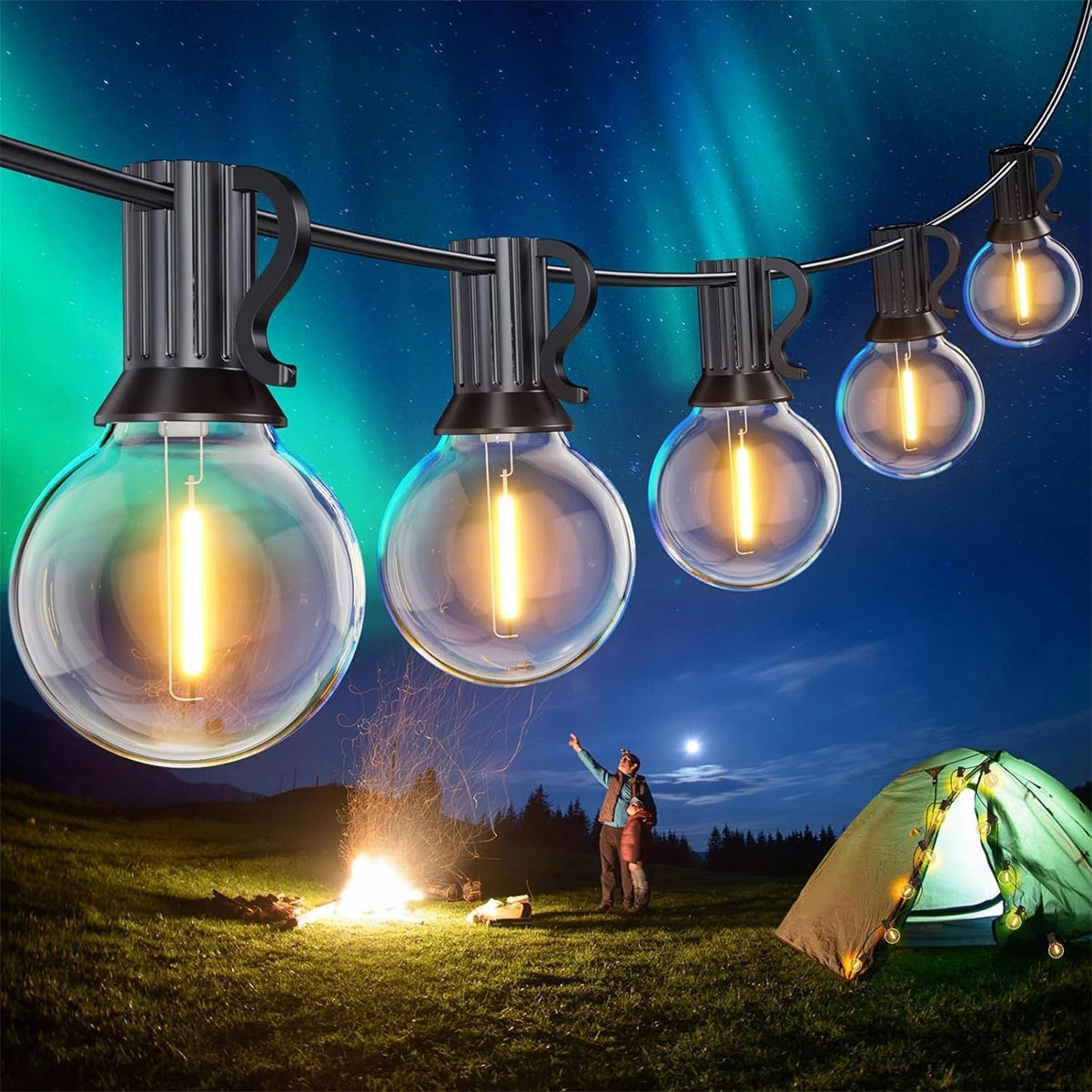 Garden garland 18m + 30 bulbs G40 LED waterproof Manufacturer code 4894306595676