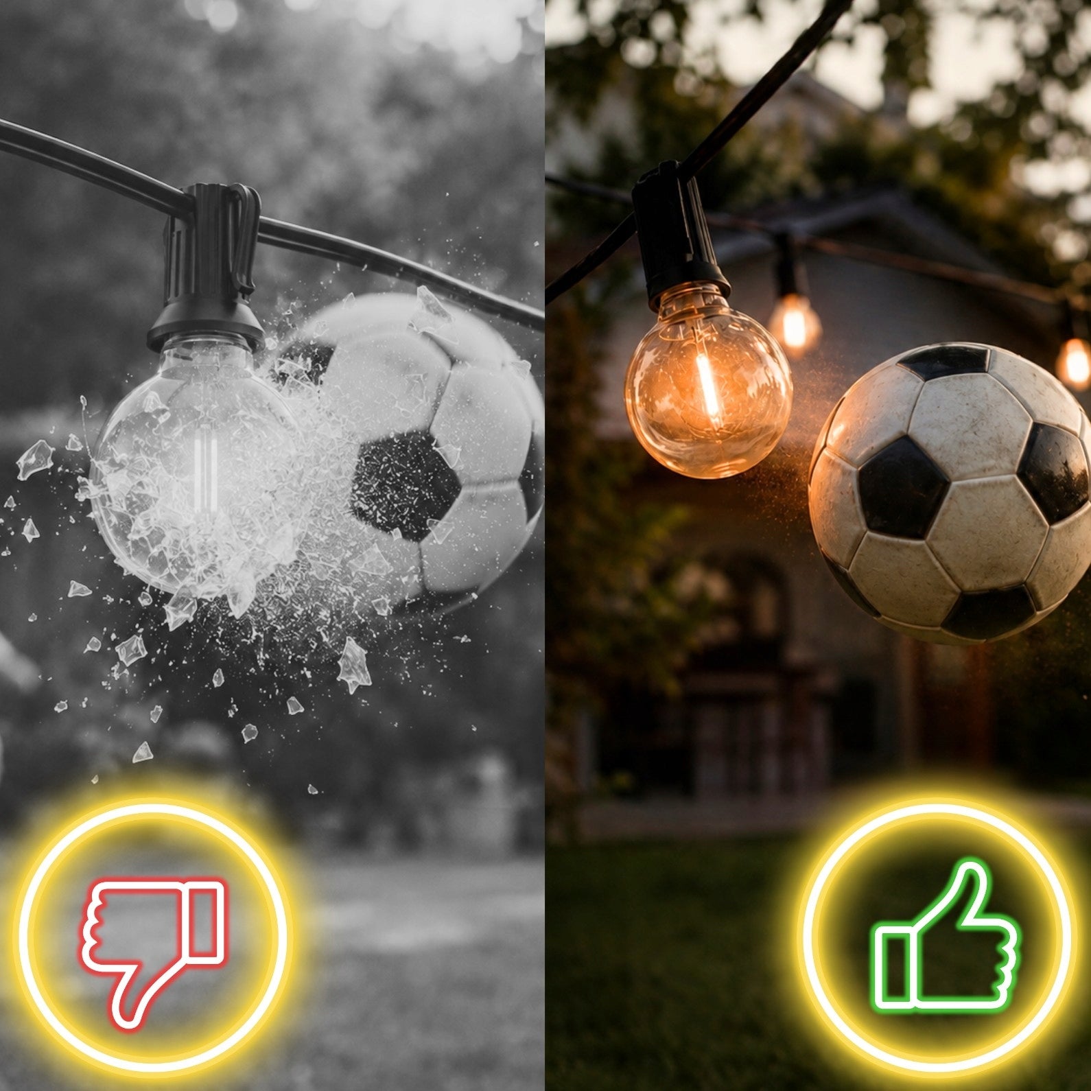 Garden garland light 15m 25 bulbs LED light chain gazebo terrace Brand Led Solution