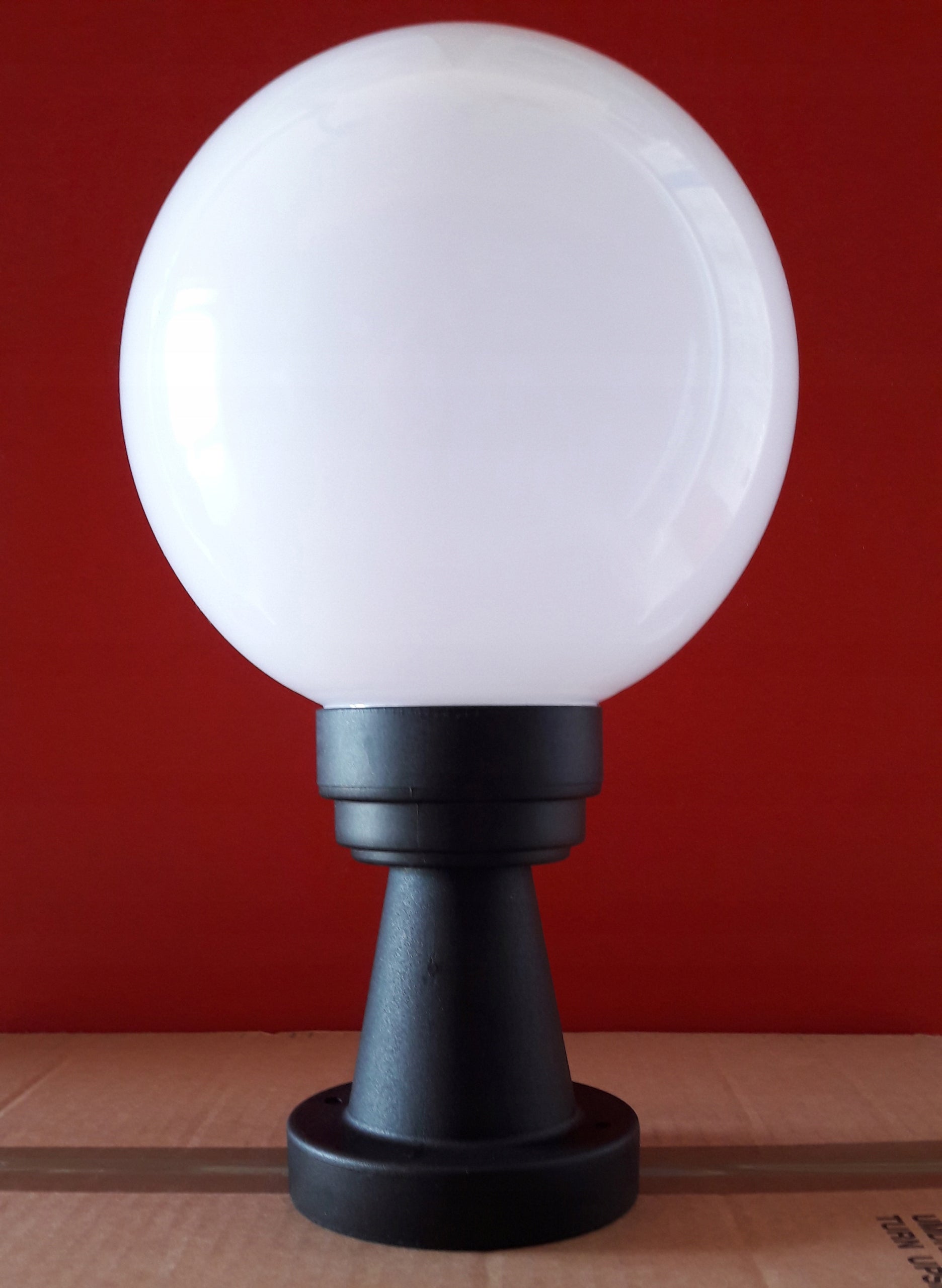 Garden lamp post with a 200 cm milky ball from Rudapol Manufacturer code OGS-14-KU-200-M