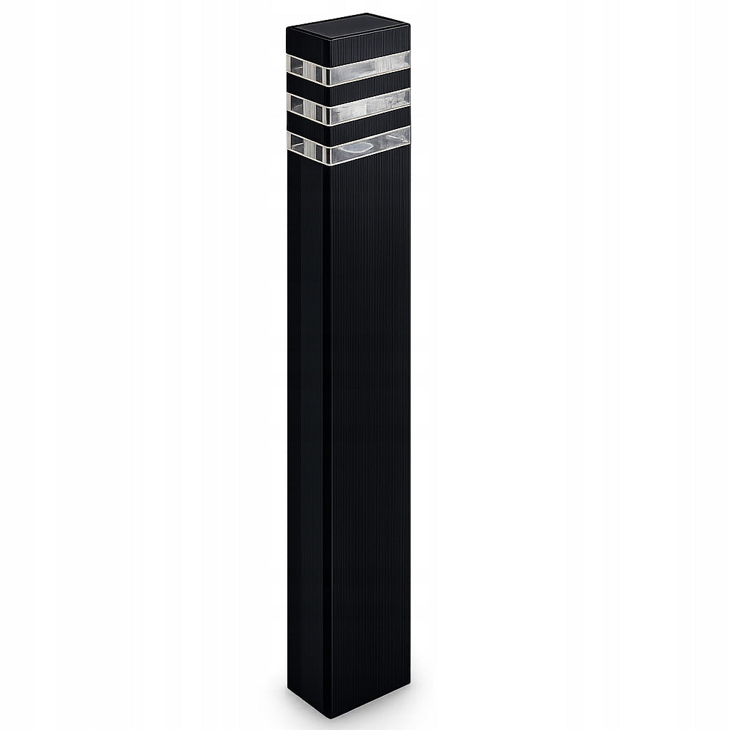 Garden lamp standing garden pole 60 cm E27 Fixture shape rectangle