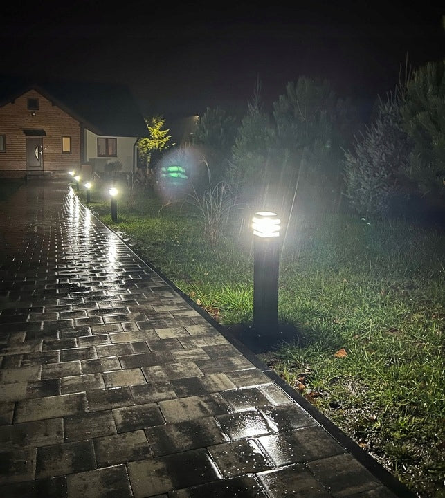 Garden lamp standing garden post for LED E27 80cm BLACK waterproof EAN (GTIN) 5904261974832