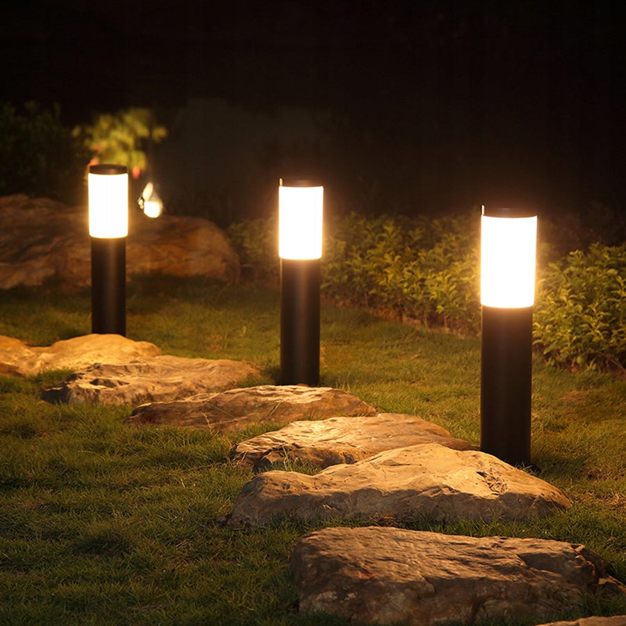 Garden lamp standing pole for LED E27 45cm DECORATIVE INOX Socket Product height 45 cm