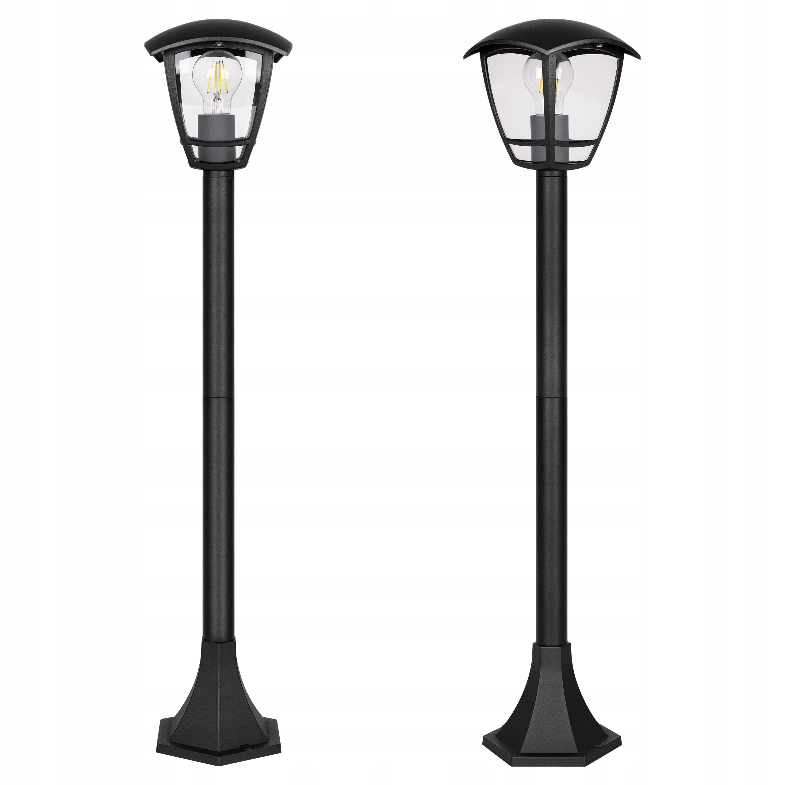 Garden lamp standing post E27 93cm outdoor LED black LANTERN Brand Masterled
