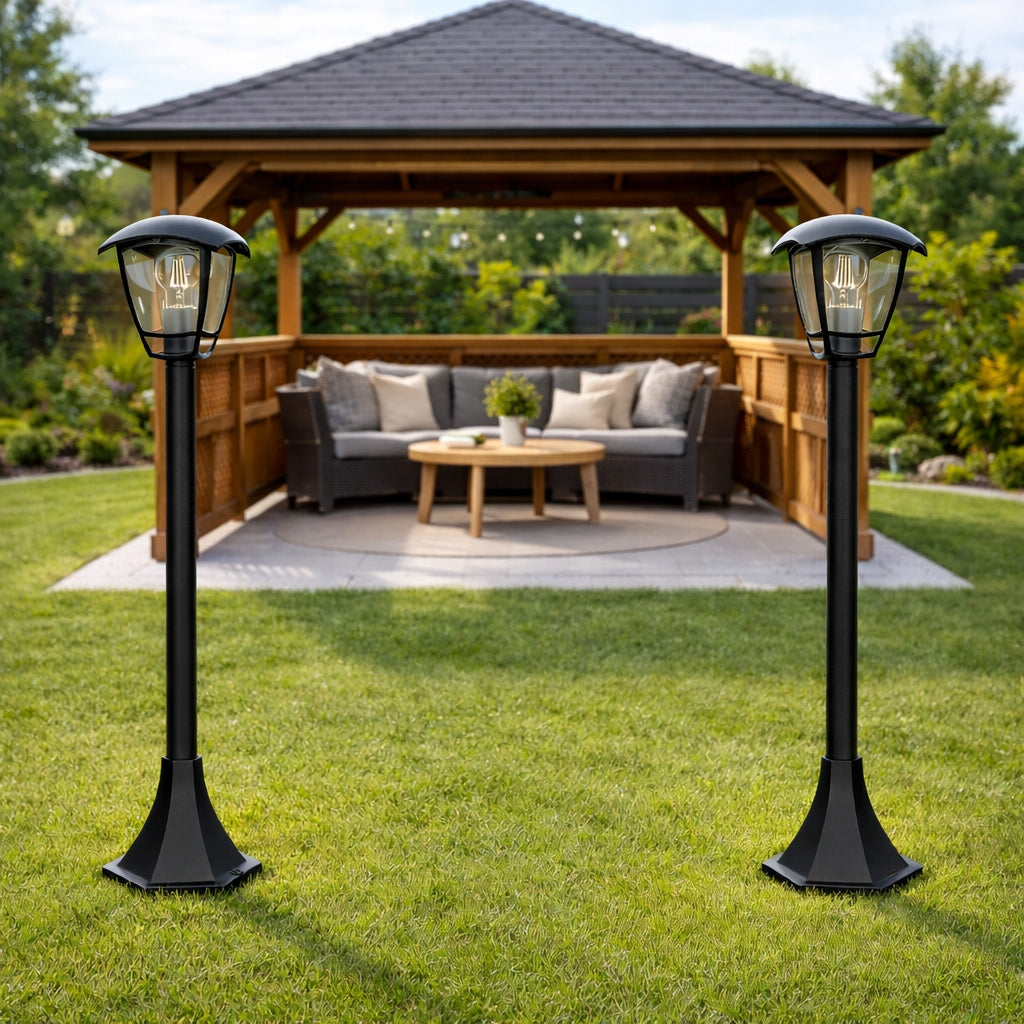 Garden lamp standing post E27 93cm outdoor LED black LANTERN Manufacturer code 5252