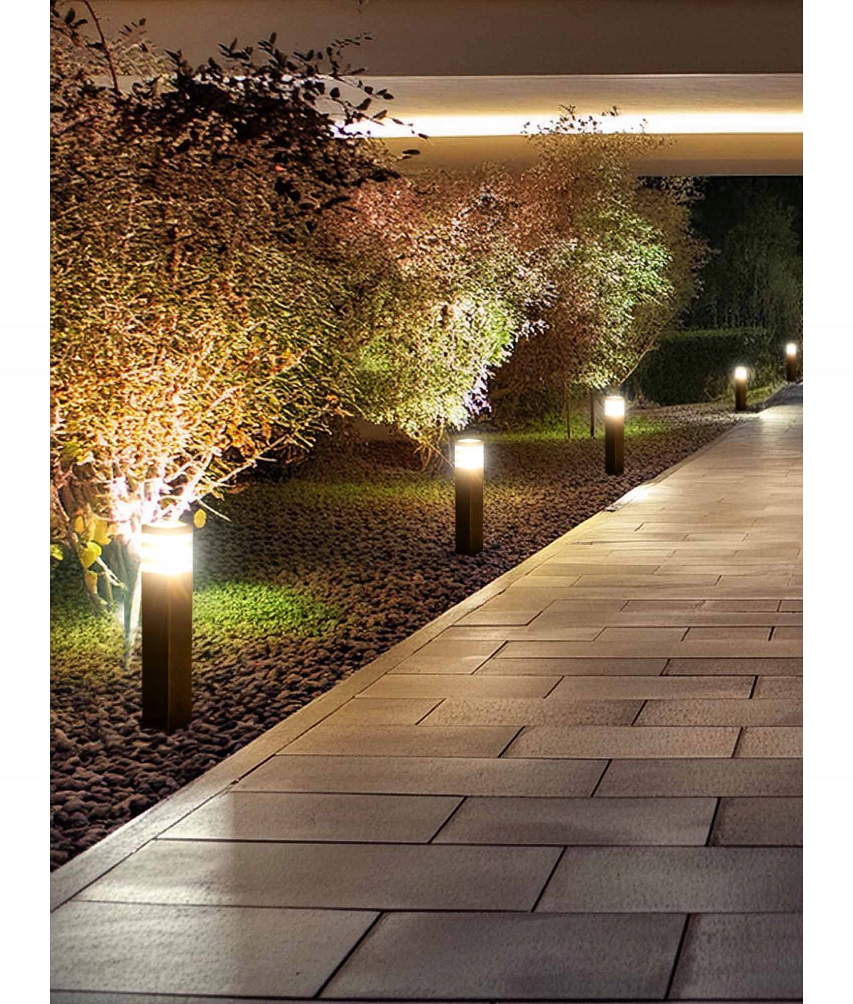 Garden lamp standing post for LED E27 80cm DECORATIVE BLACK Collection lampa ogrodowa LED
